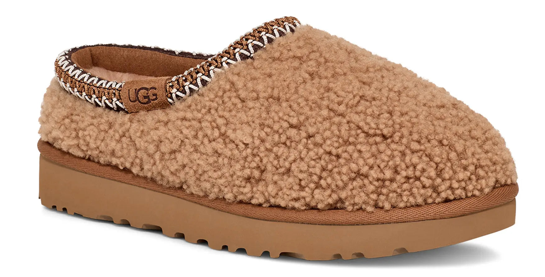Women’s UGG Tasman Maxi Curly – Plush Sheepskin Slip-On Comfort CHESTNUT / 10 UGG