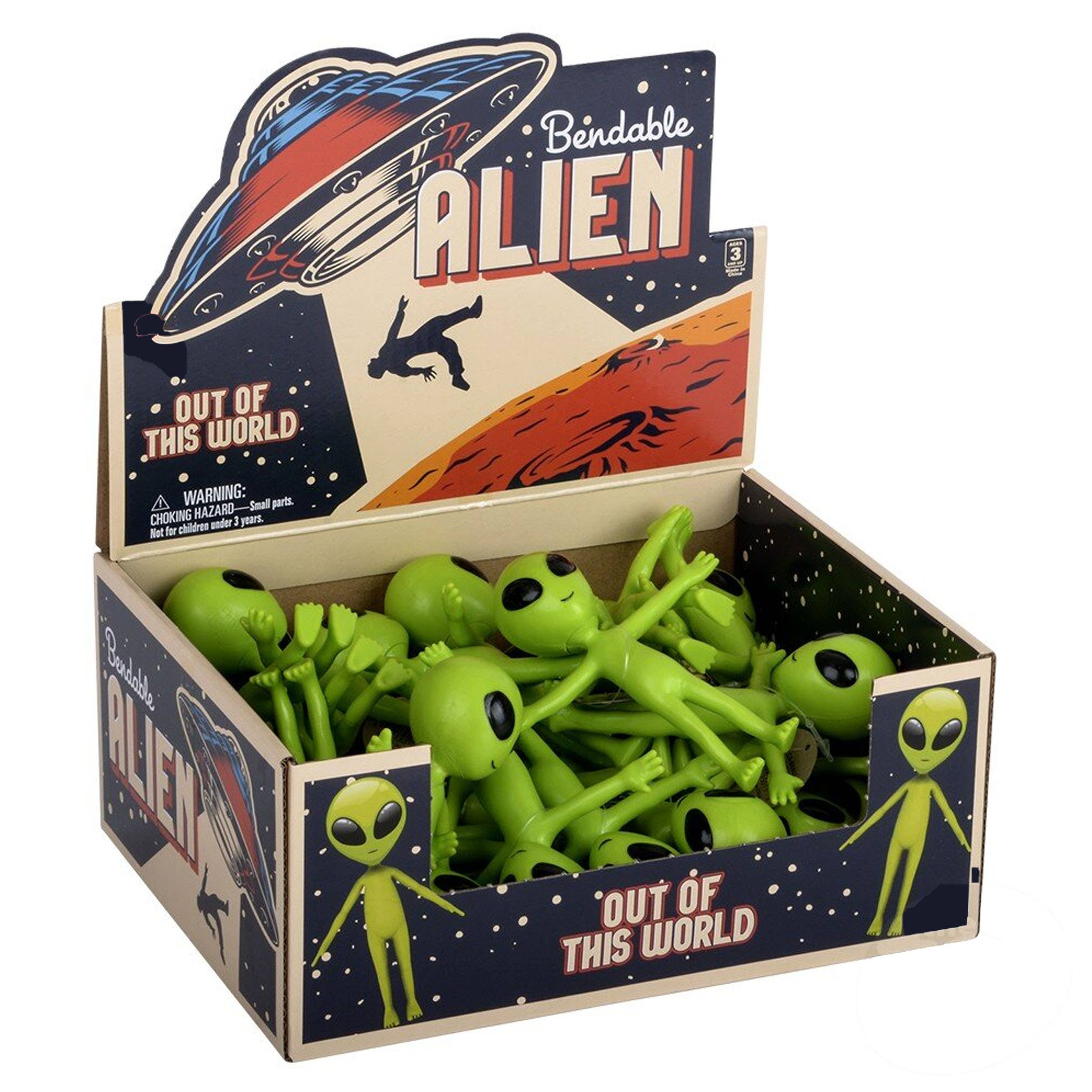 Halloween Green Bendable Alien Fidget Kids Toys JSBlueRidge Toys