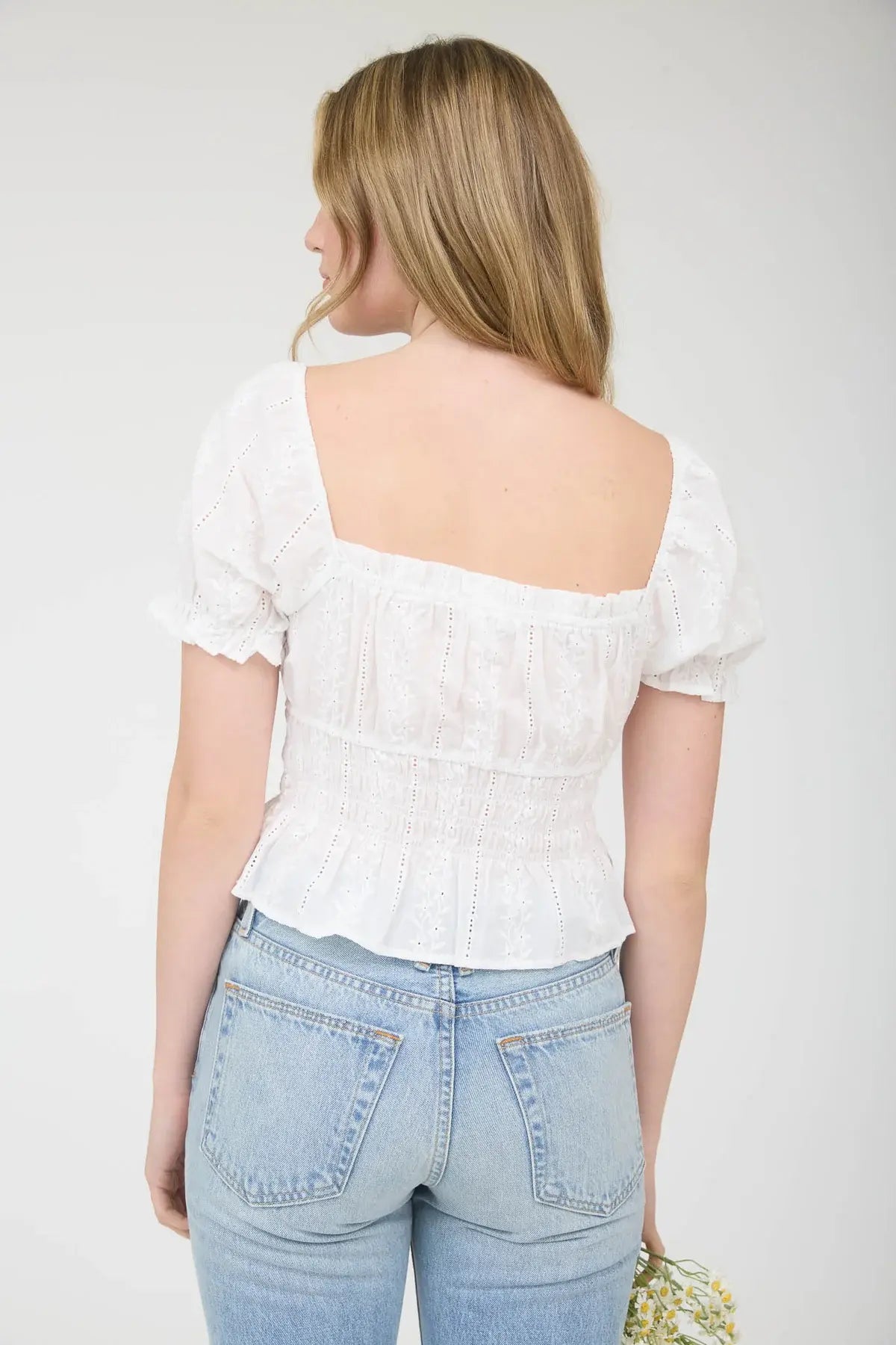 Blu Pepper Sweetheart Summer Top – Woven Front Tie Top BLU PEPPER