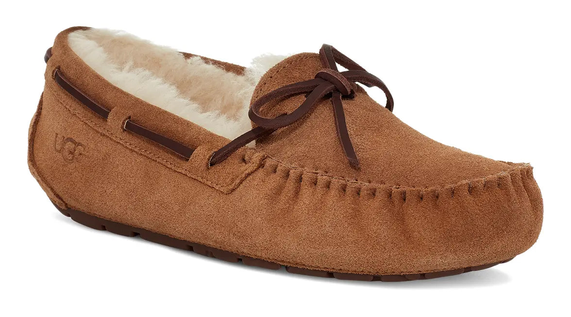 Women's UGG Dakota – Cozy Suede Moccasin with Wool Lining CHESTNUT-11 UGG