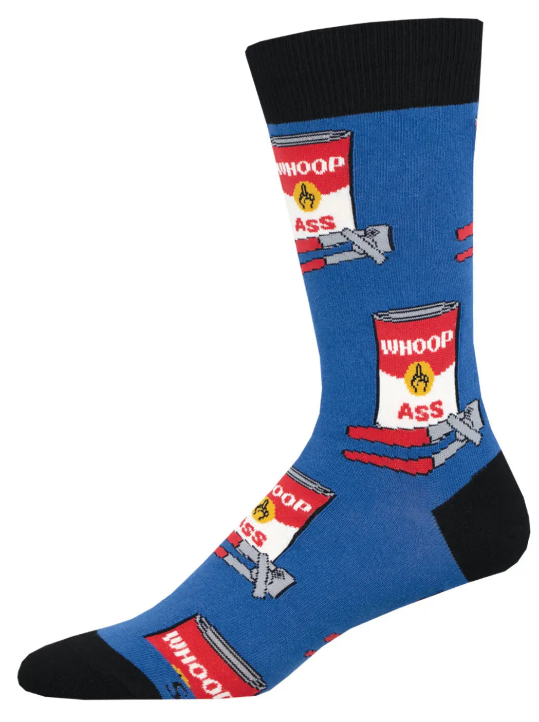 Men's SockSmith Can Of Whoop Ass – Funny Graphic Crew Socks SOCK SMITH