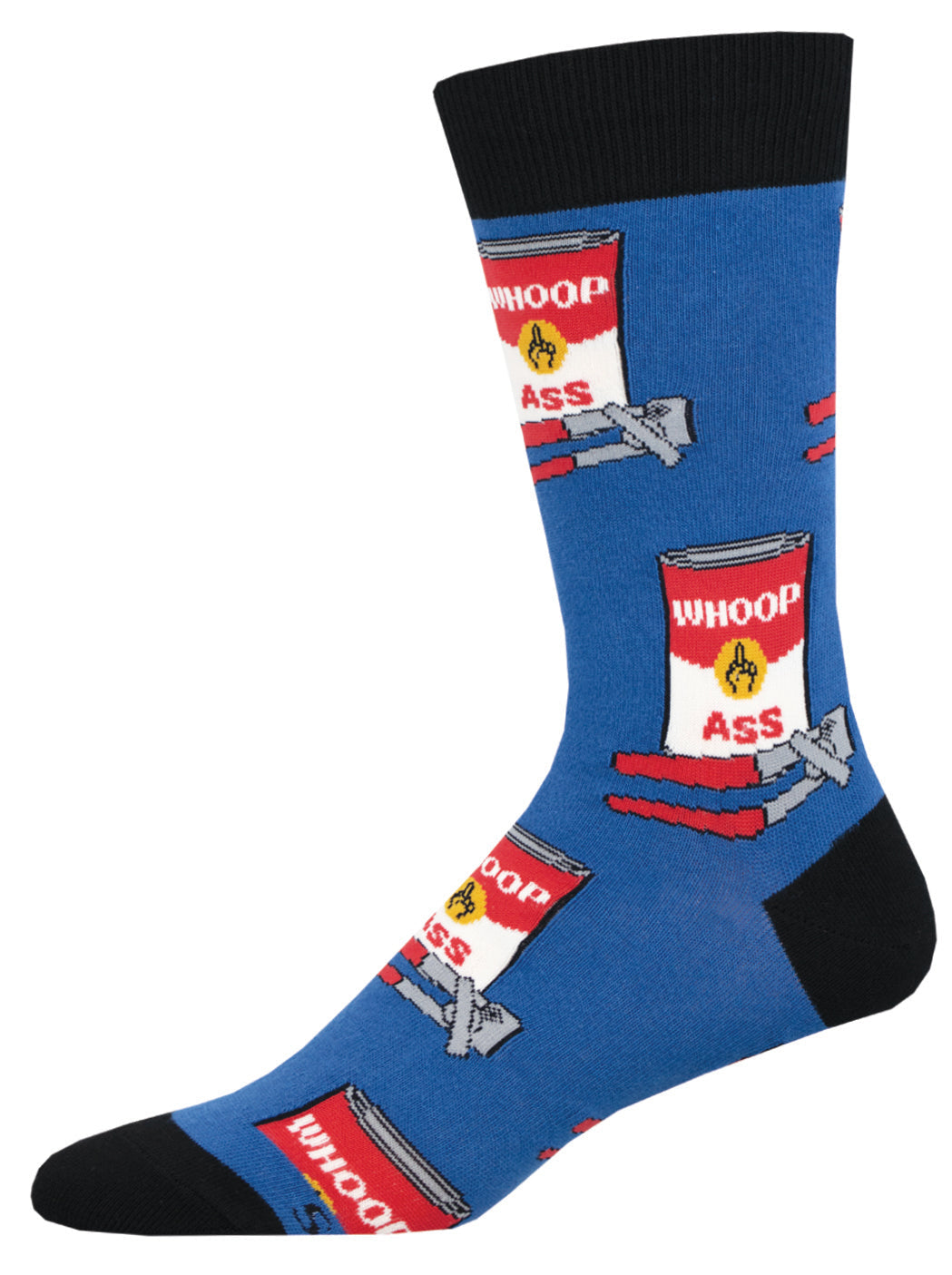 Men's SockSmith Can Of Whoop Ass – Funny Graphic Crew Socks SOCK SMITH