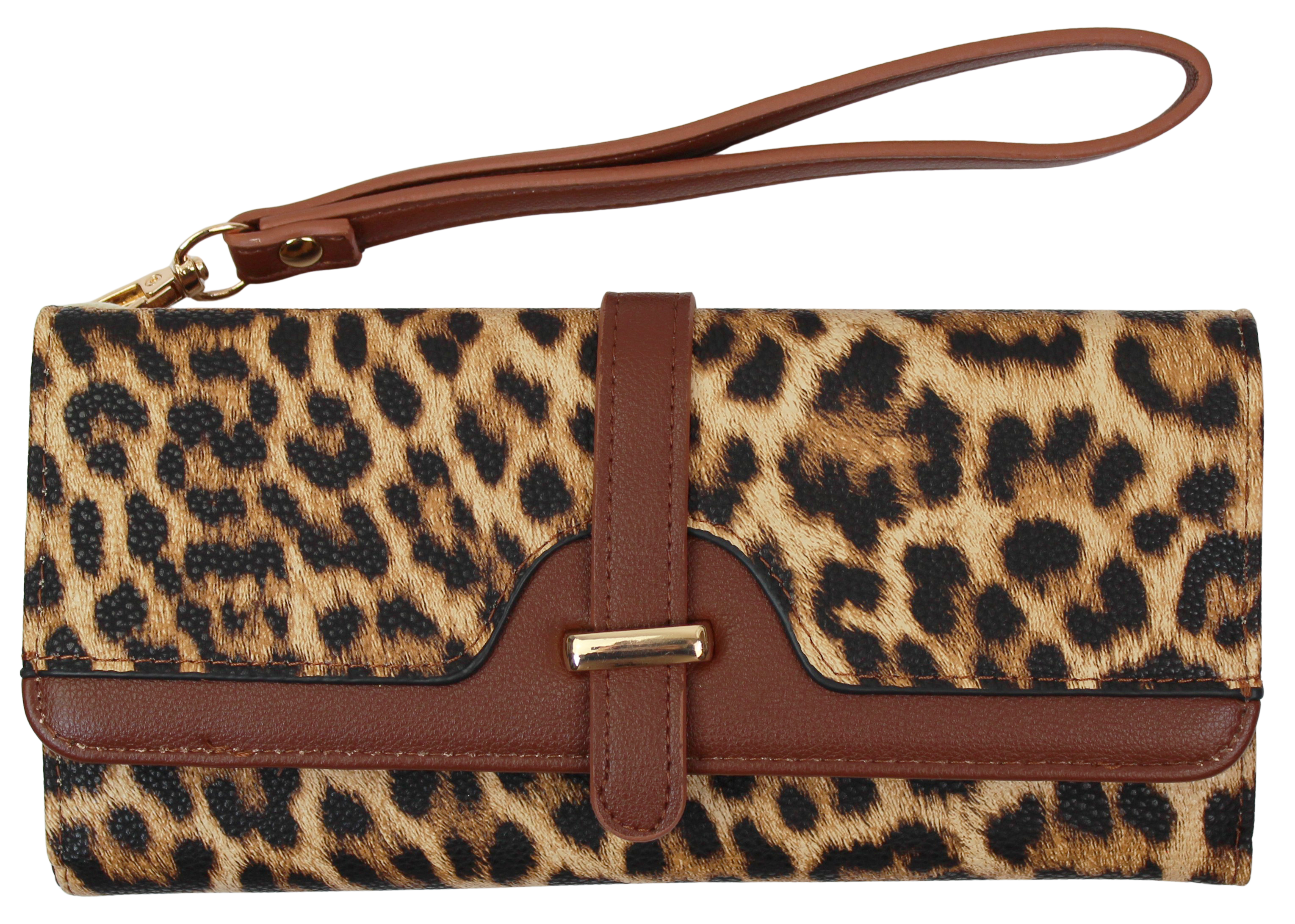 Joia Savanna Chic Clutch Wallet – Stylish Animal Print Wristlet JOIA TRADING CO.