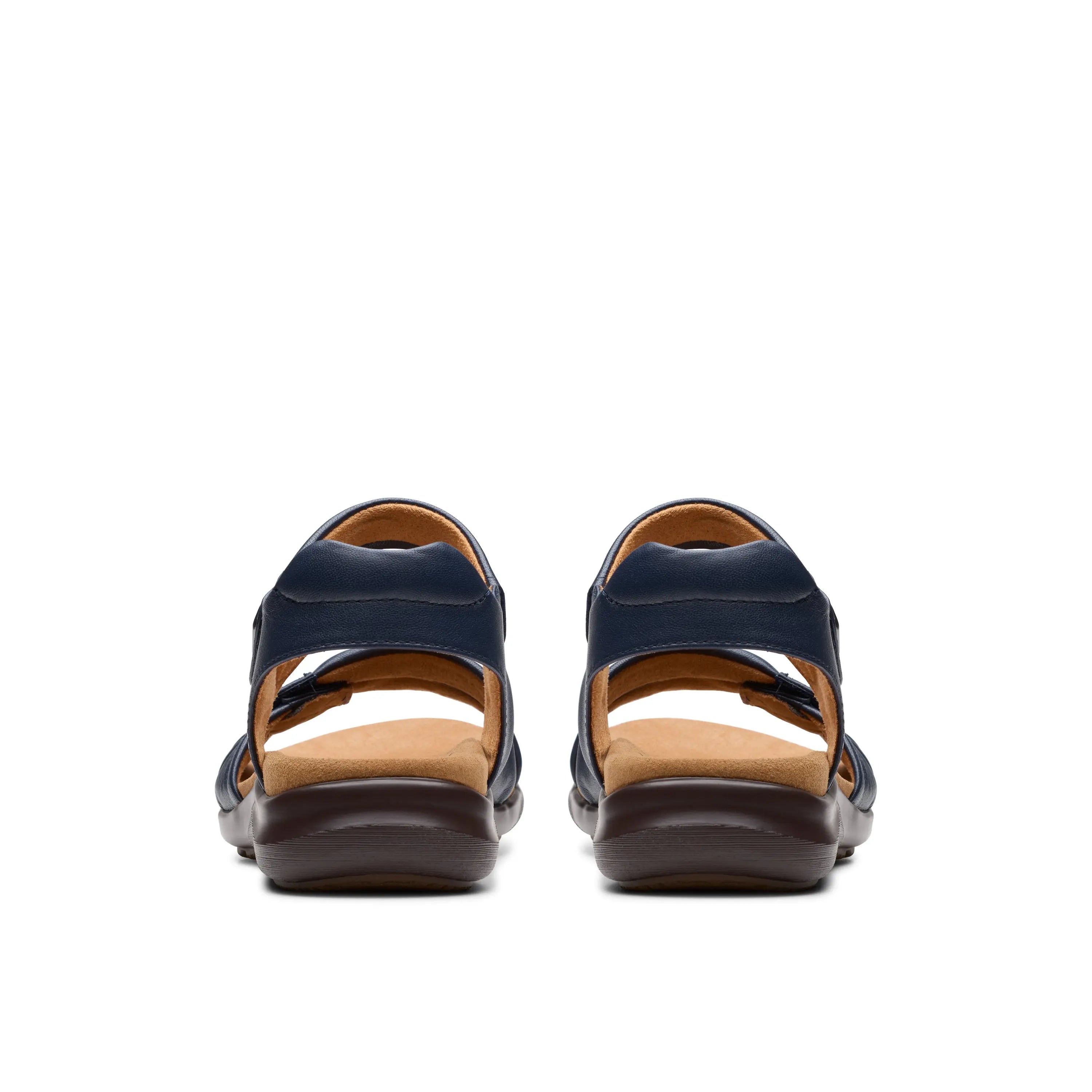 Clarks Katly Ave Sandal – Adjustable Laser-Cut Comfort Sandal with Cushion Footbed CLARKS