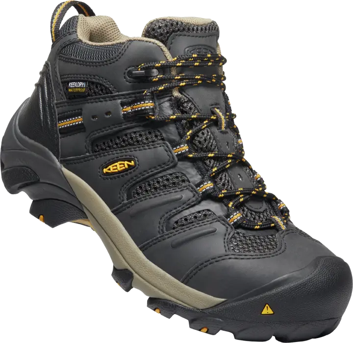 Men's KEEN Utility Lansing Mid Waterproof (Steel Toe) – Built for Jobsite Durability KEEN UTILITY