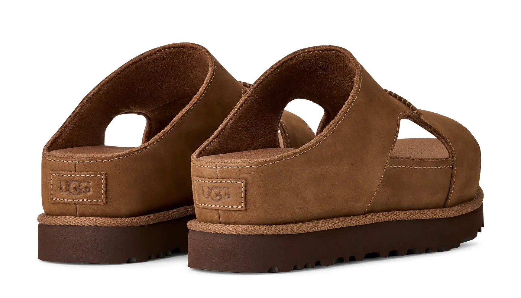 Women's UGG Goldenstar Hi Cutout Slide – Leather Slip-On Platform Slides UGG