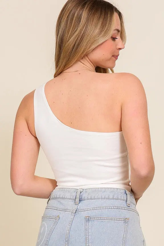 Carrie One Shoulder Bodysuit – Sleek, Chic & Statement-Making