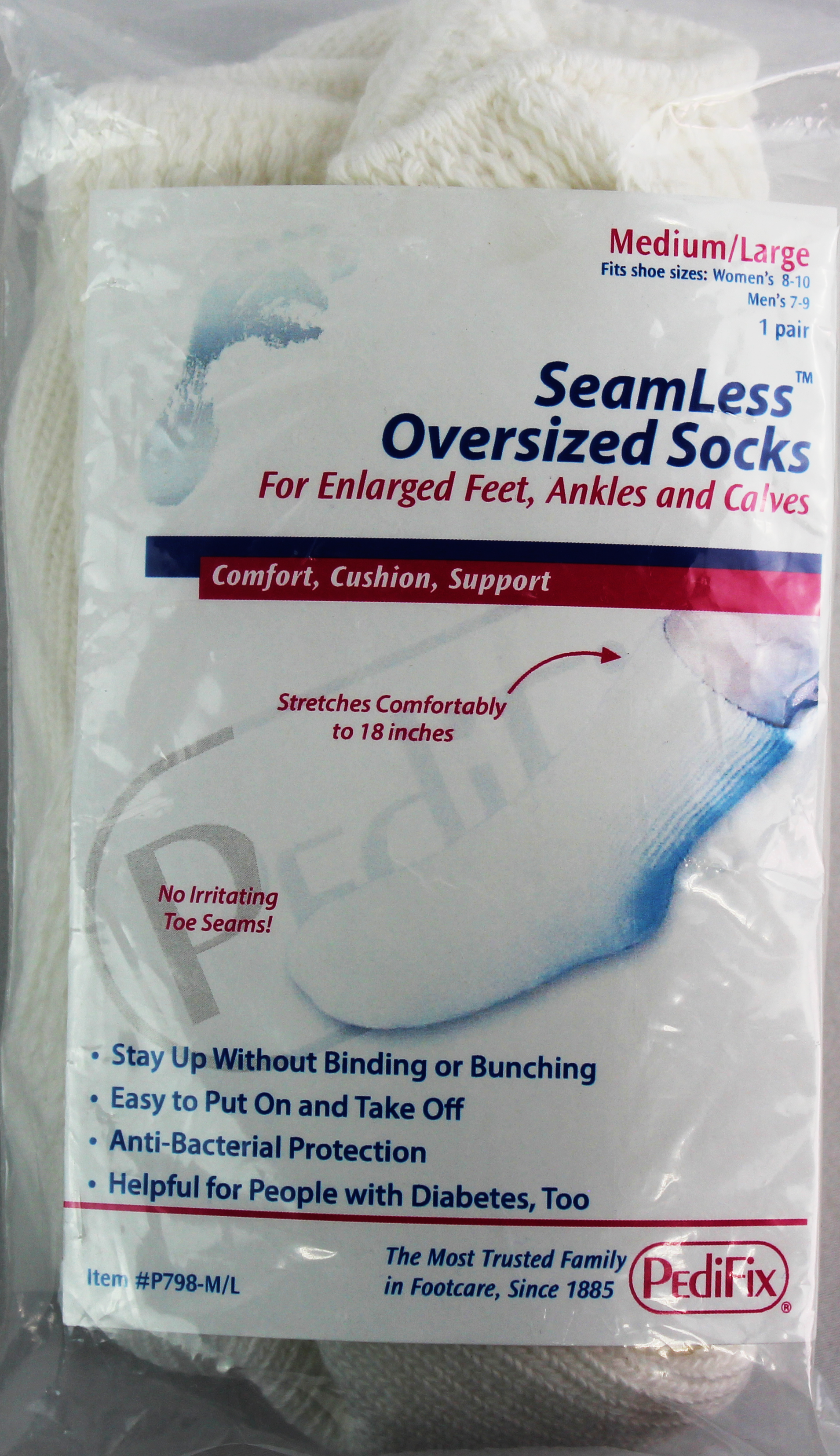 PediFix Seamless OverSized Socks – Comfort Fit for Sensitive & Swollen Feet PEDIFIX