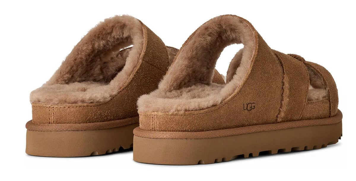 Women’s UGG Greenport Cross Strap Slide – Cozy Suede Comfort UGG