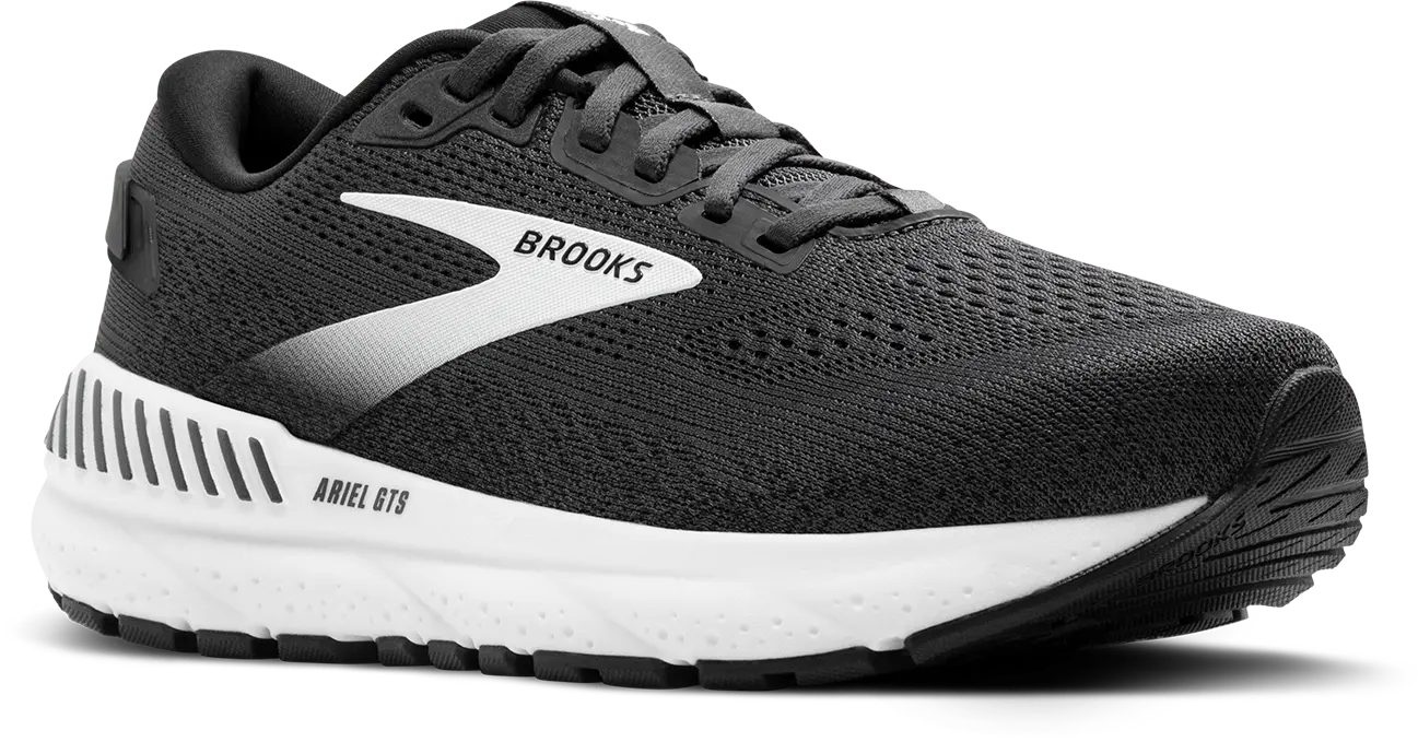 Women's Ariel GTS 24 EBONY-BLACK-WHITE-2E-10 BROOKS