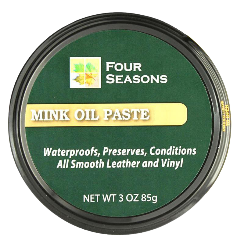 Four Seasons Mink Oil Paste 3 oz – Waterproof & Condition Smooth Leather BURTEN DISTRIBUTION