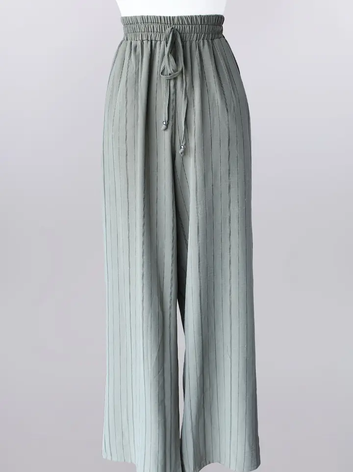 Keren Hart Harbor Mist Pants – Wide Leg Drawstring Pants KEREN HART