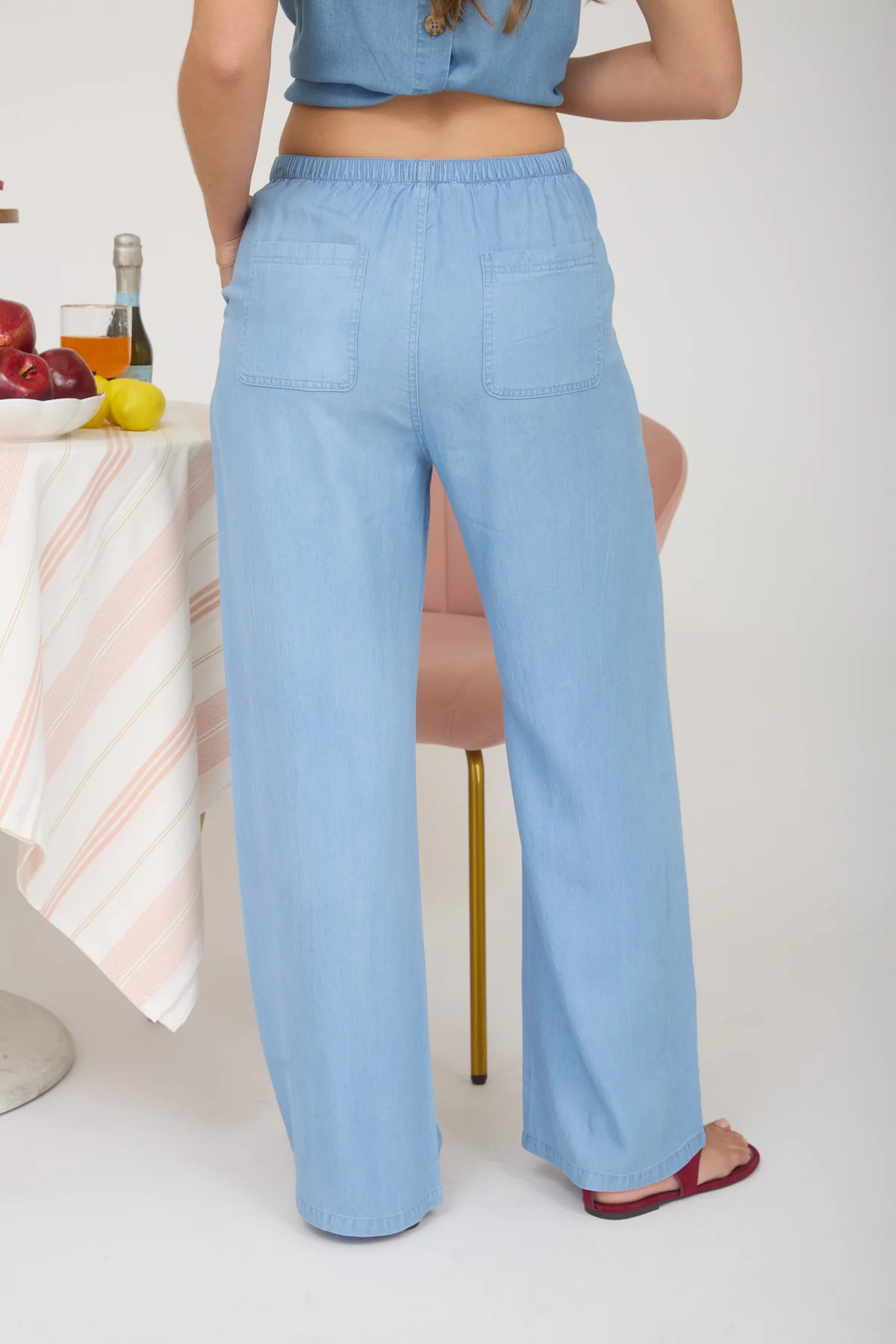 Blu Pepper Coastal Breeze Pants – Elastic Waist Lounge Pants