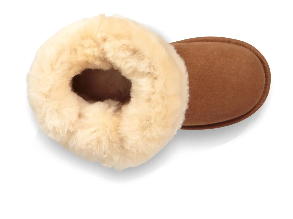 Kids’ UGG Bailey Button II – Cozy Sheepskin Boot with Versatile Style UGG