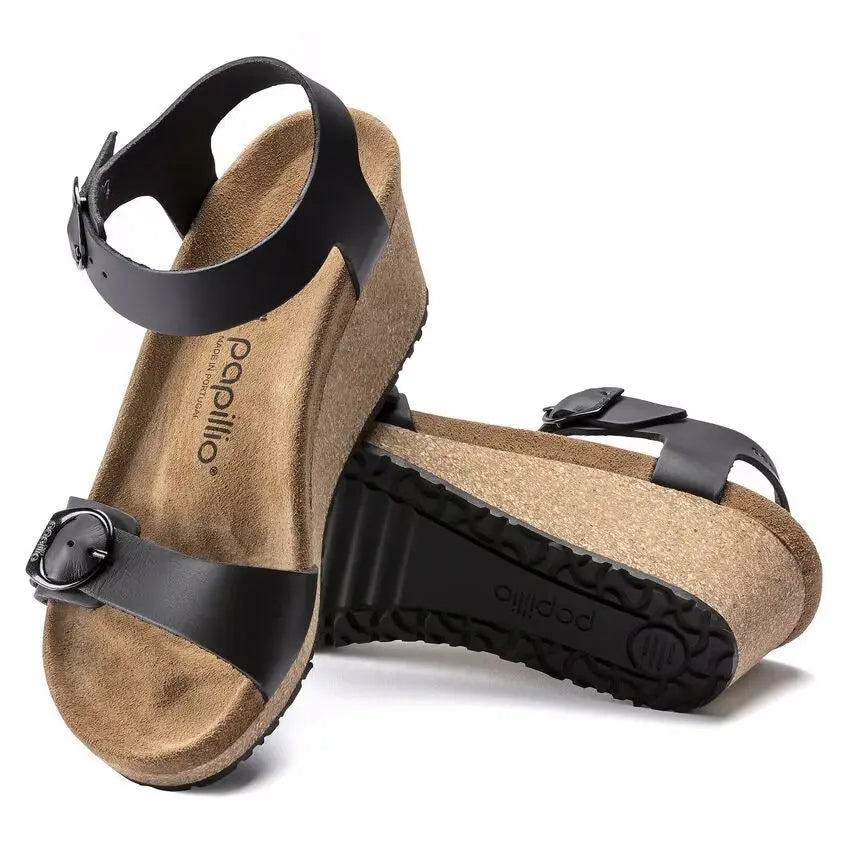 Birkenstock Soley – Metallic Leather Wedge Sandal for Women BIRKENSTOCK