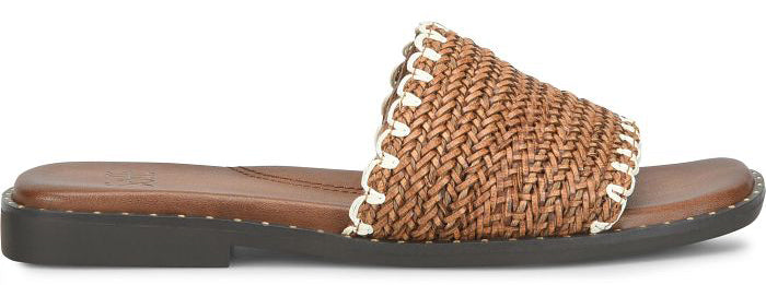 Women's Sofft Elsa Slide Sandals – Woven Summer Flat Sandals SOFFT