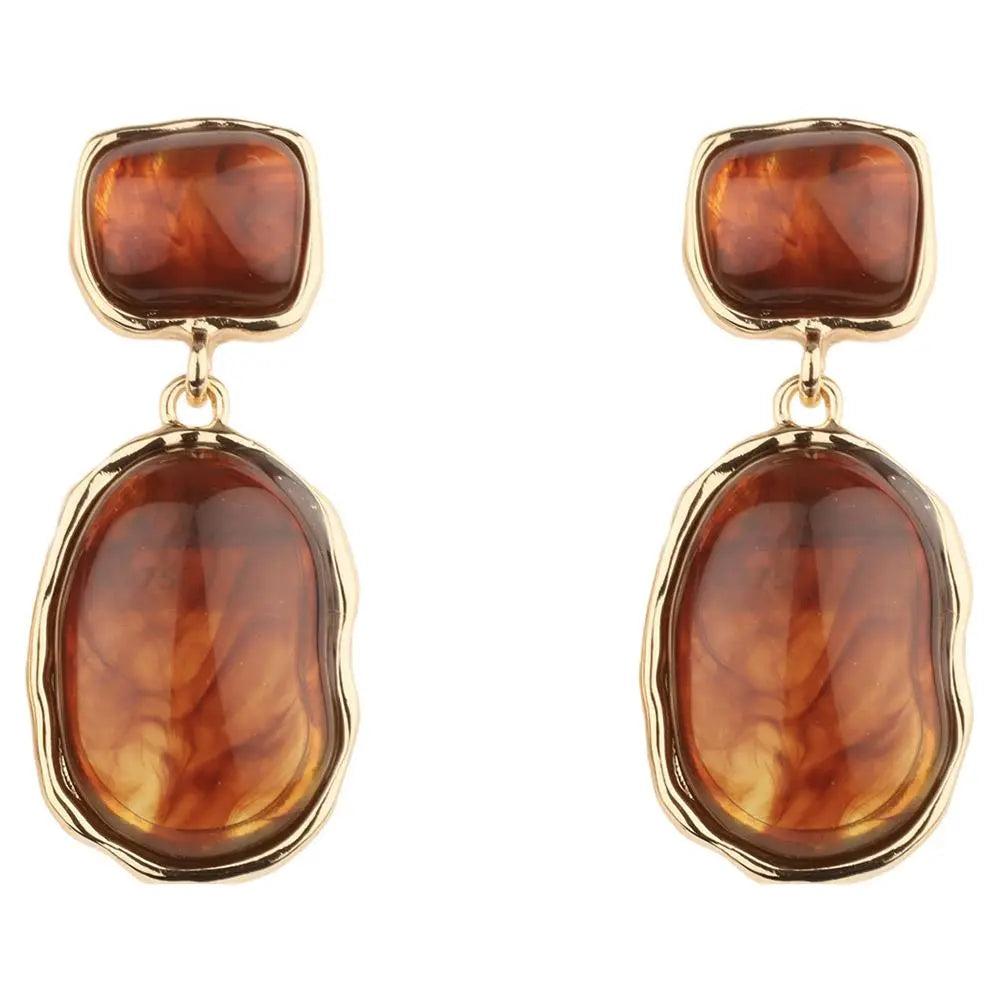 AMBER GLOW DROP EARRINGS JOIA TRADING CO.
