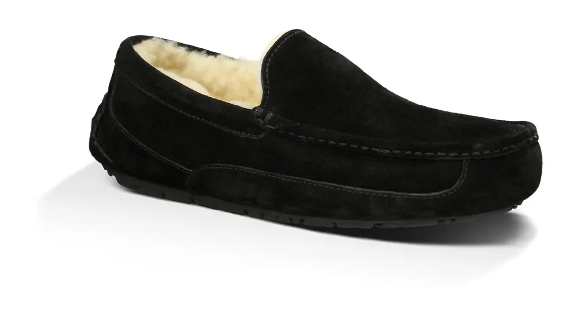 Men’s UGG Ascot (Suede) – Classic Moc-Toe Slipper with Indoor/Outdoor Comfort SAMBA-RED-3E-7 UGG