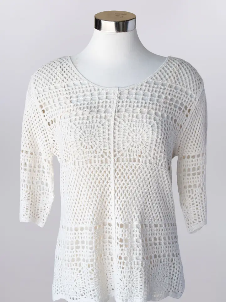 Keren Hart Shoreline Crochet Top – Lightweight Knit Top KEREN HART