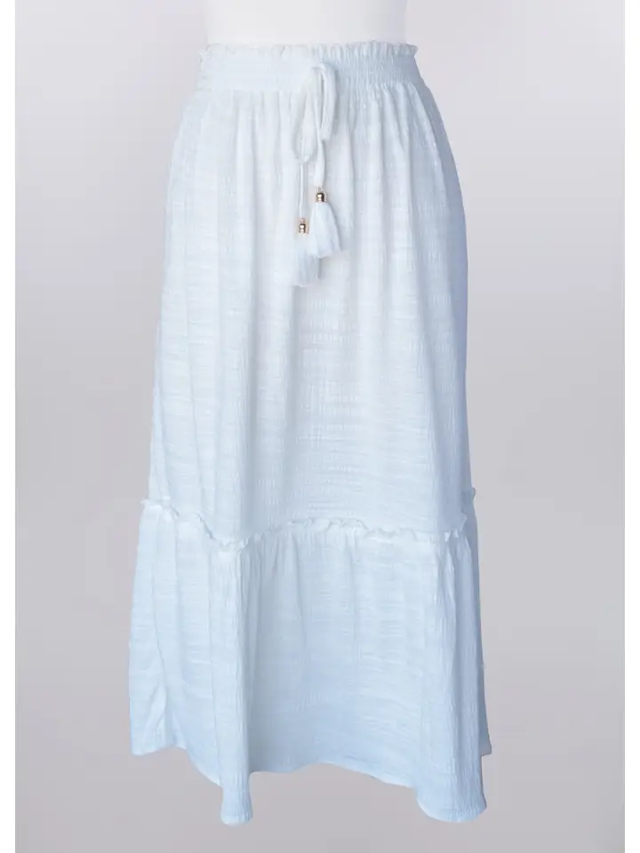 Keren Hart Seaside Serenity Skirt – Flowy Tiered Maxi Skirt KEREN HART