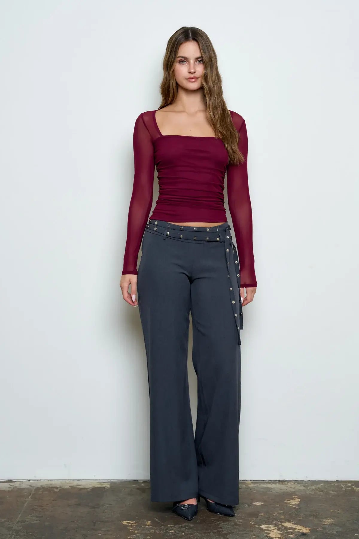 Blu Pepper The It Girl Mesh Top – Long Sleeve Mesh Top BLU PEPPER