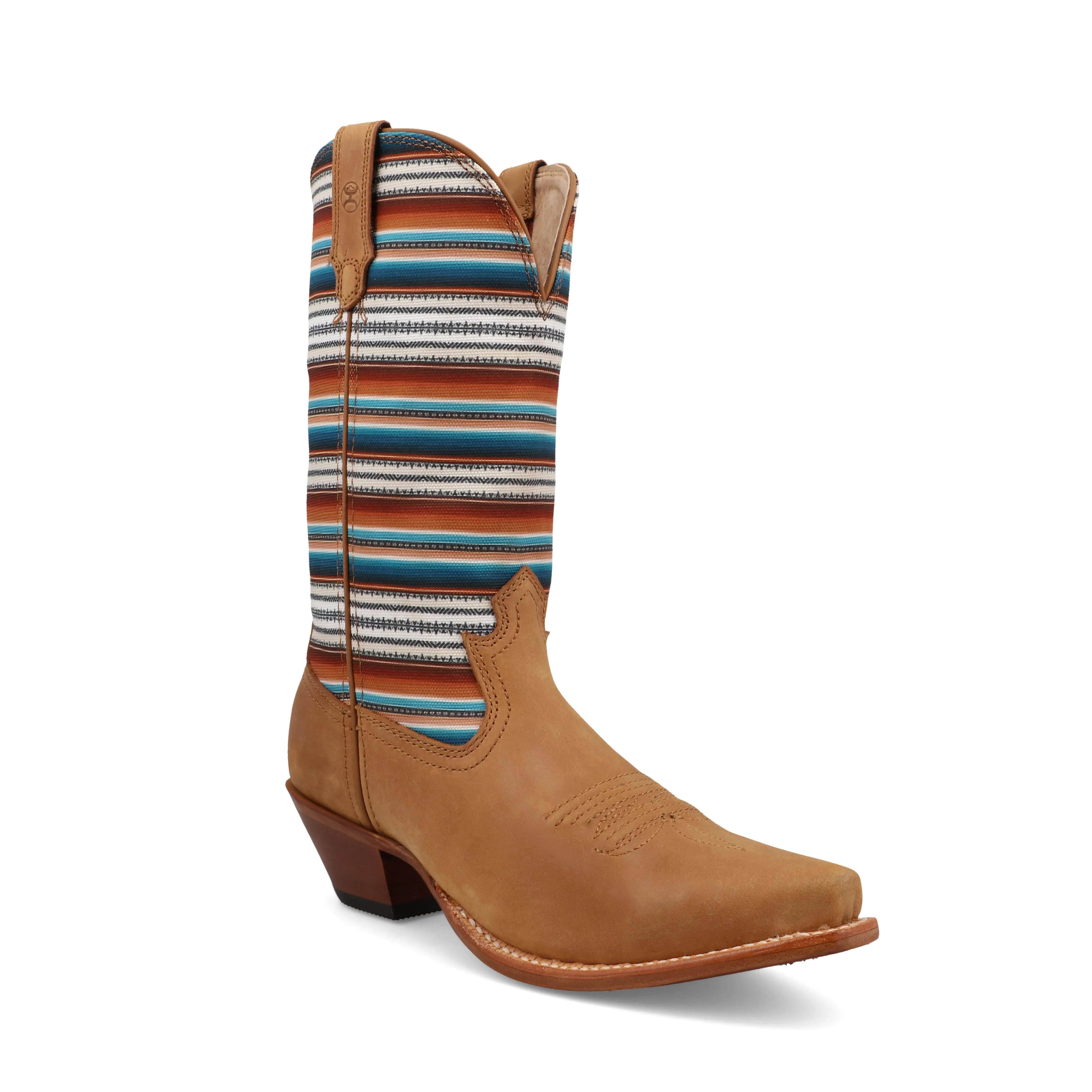 Women's 11" Hooey Boot INCA-GOLD-ORANGE-SERAPE-M-10 TWISTED X