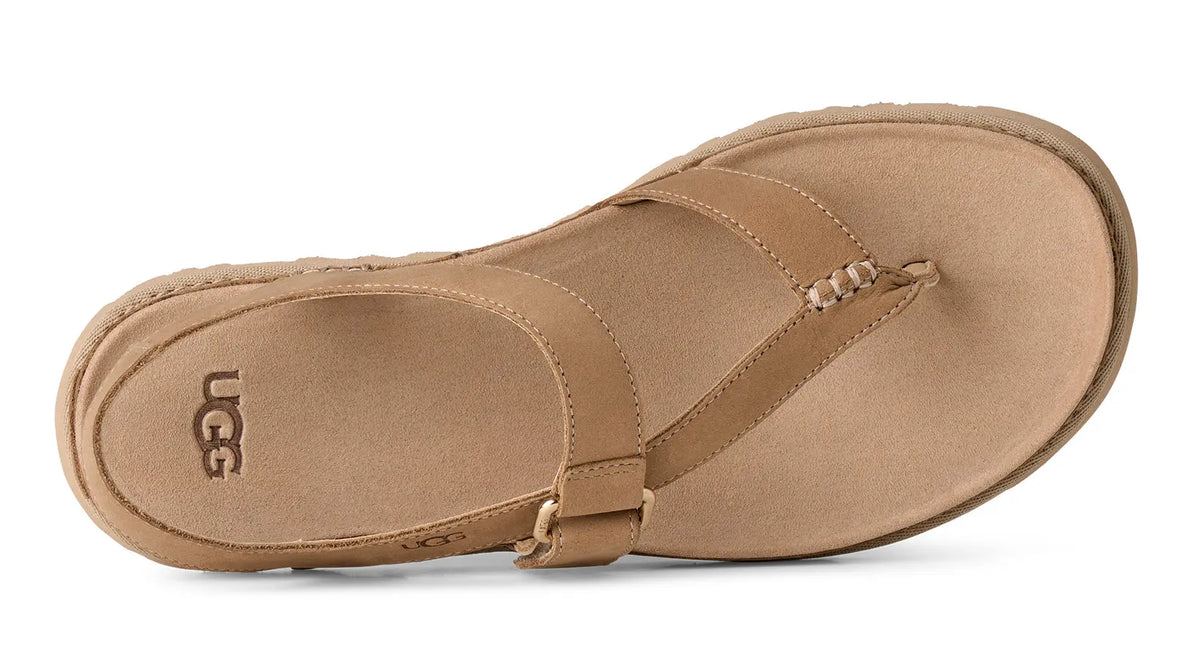 Women's UGG GoldenGaze Toe Post – Leather Strappy Adjustable Sandals UGG