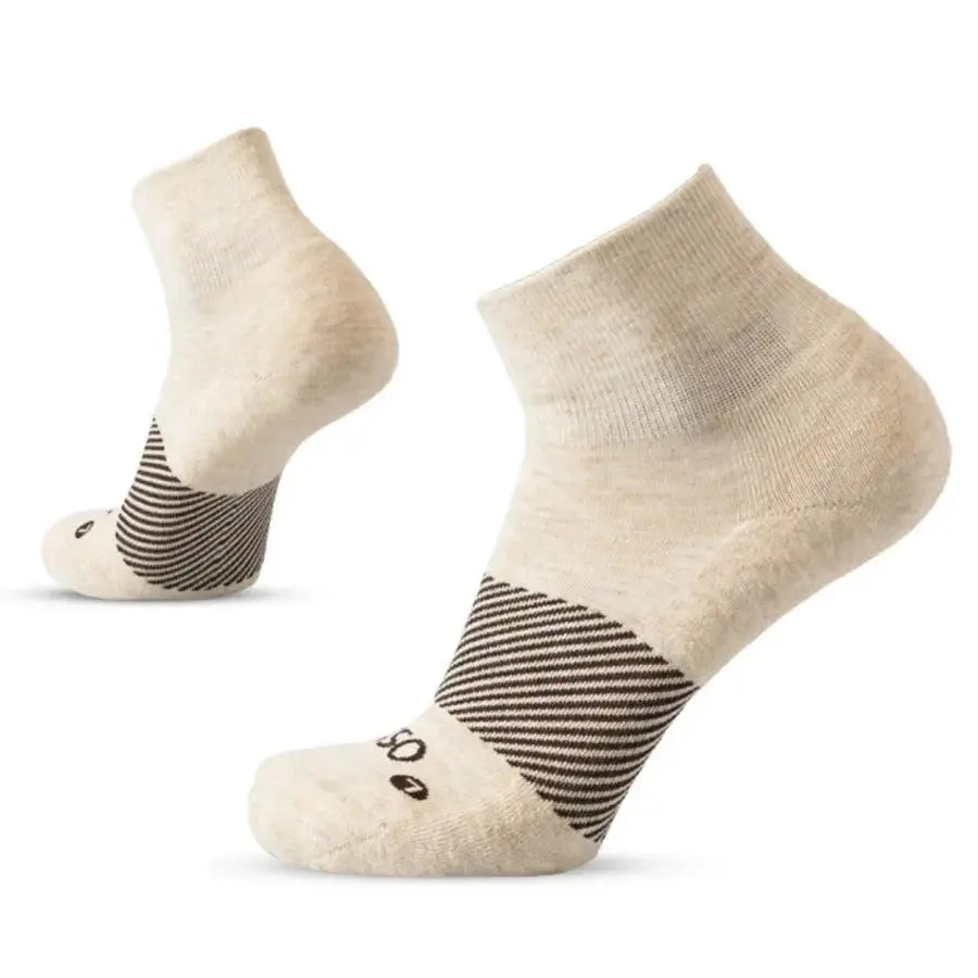OS1st Wicked Comfort Merino Quarter Crew Socks – Moisture-Wicking Performance OS1st