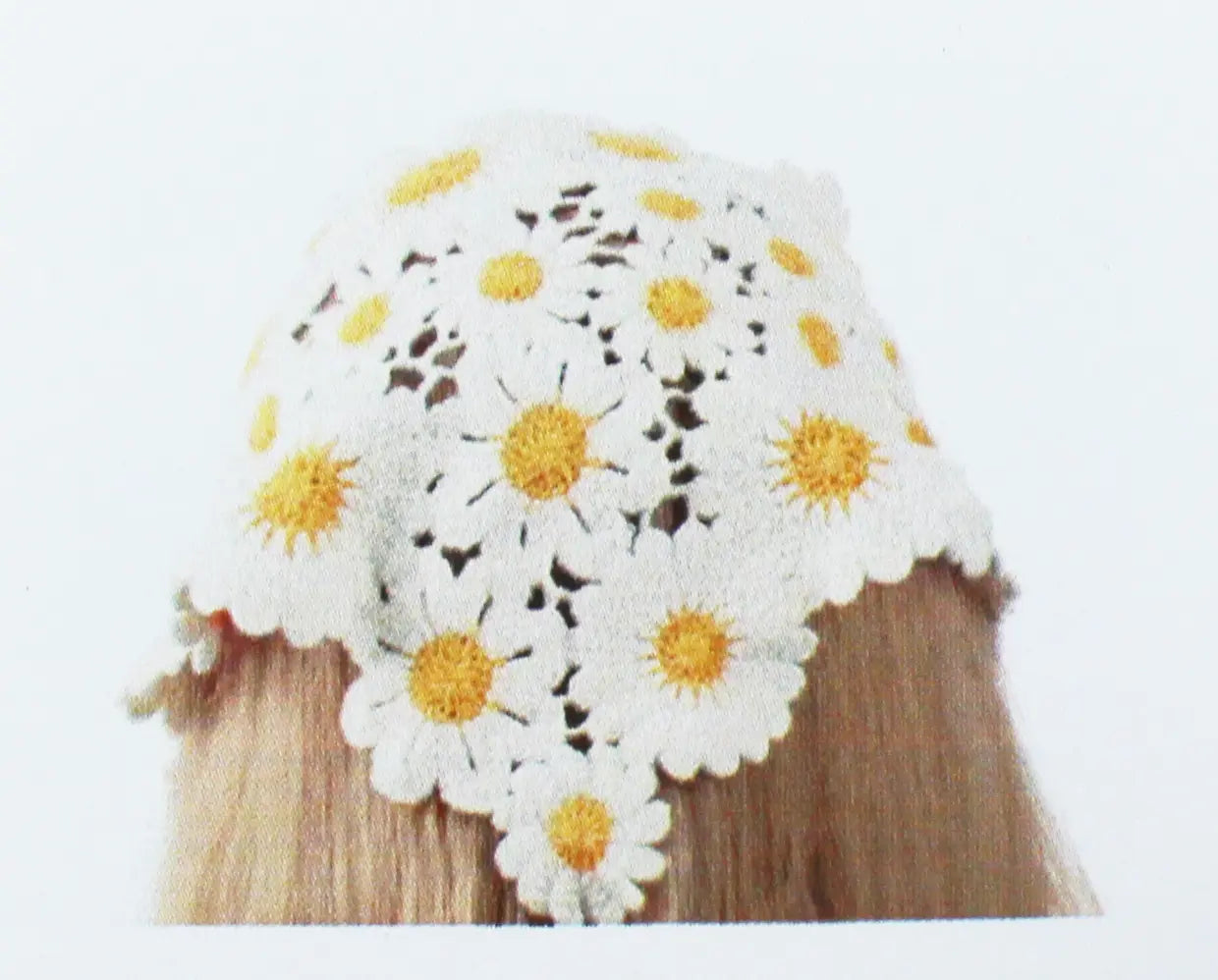 Joia Sunshine Daisy Headscarf – Crochet Floral Hair Scarf JOIA TRADING CO.