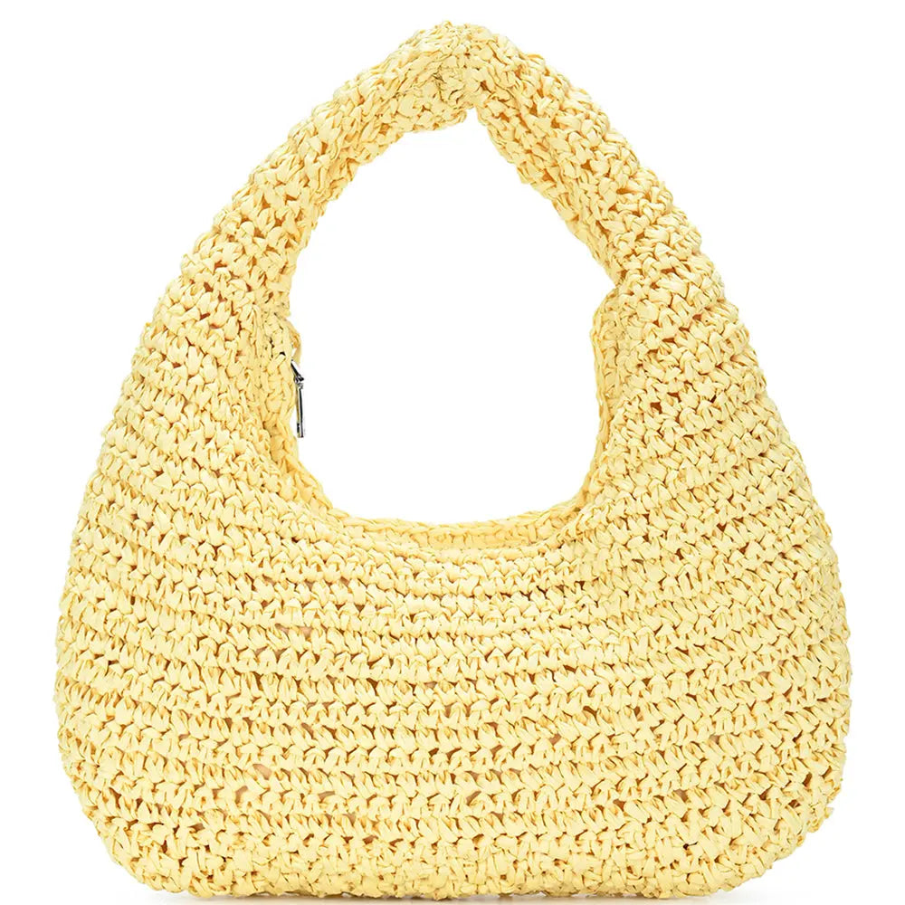 Joia Sunlit Shore Bag – Woven Hobo Beach Style JOIA TRADING CO.