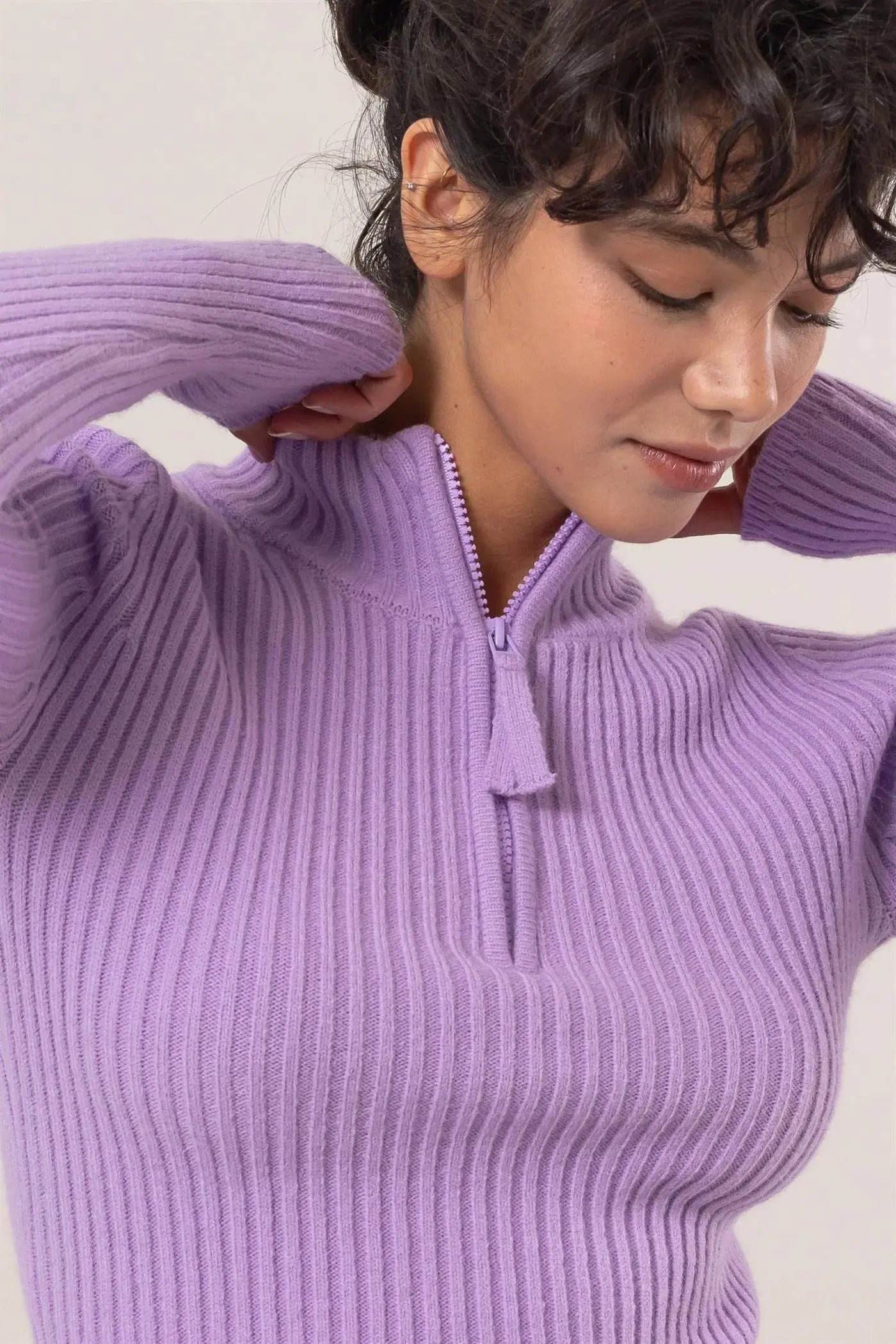 Hyfive Inc Deja Vu Knit Top – Effortless Chic with a Modern Edge