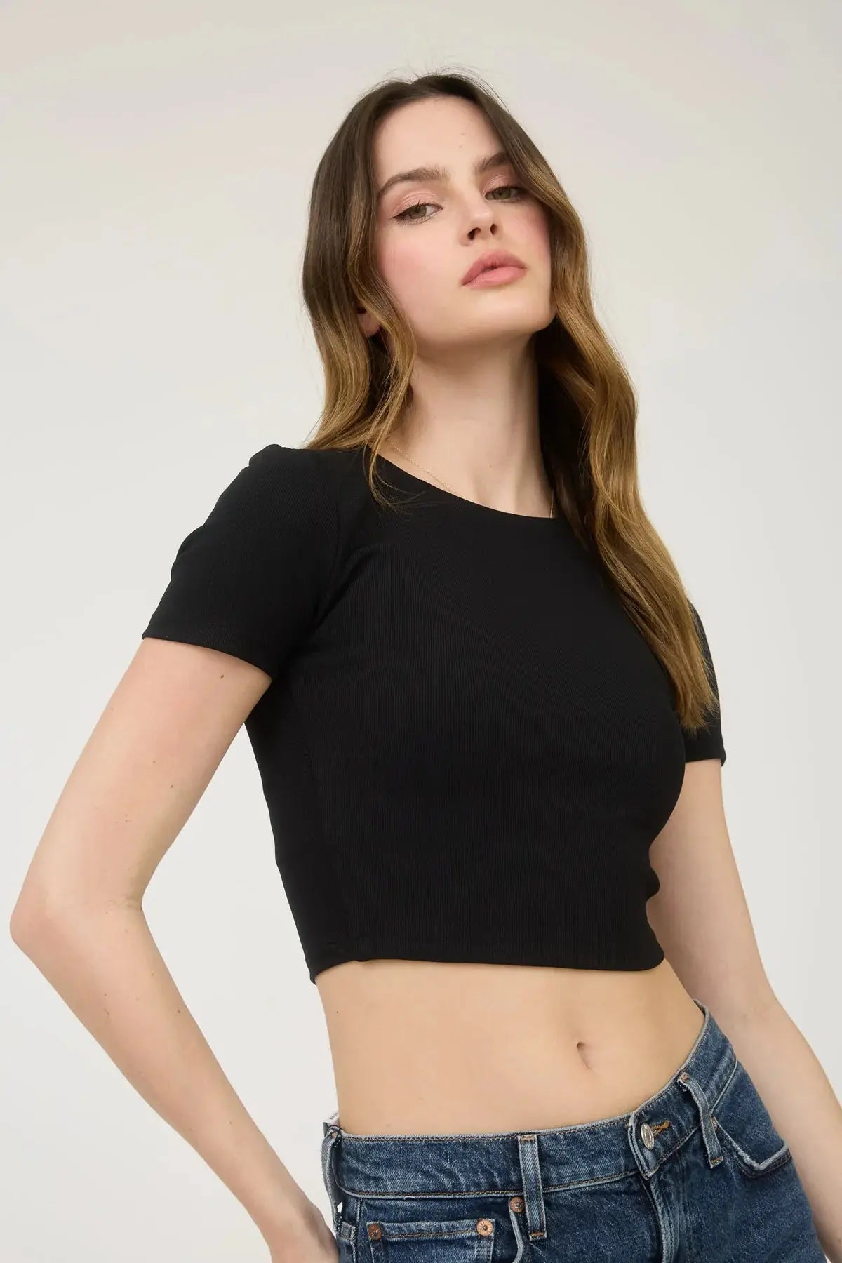 Blu Pepper Basic Crop Top – Effortless, Chic & Perfect for Layering BLU PEPPER