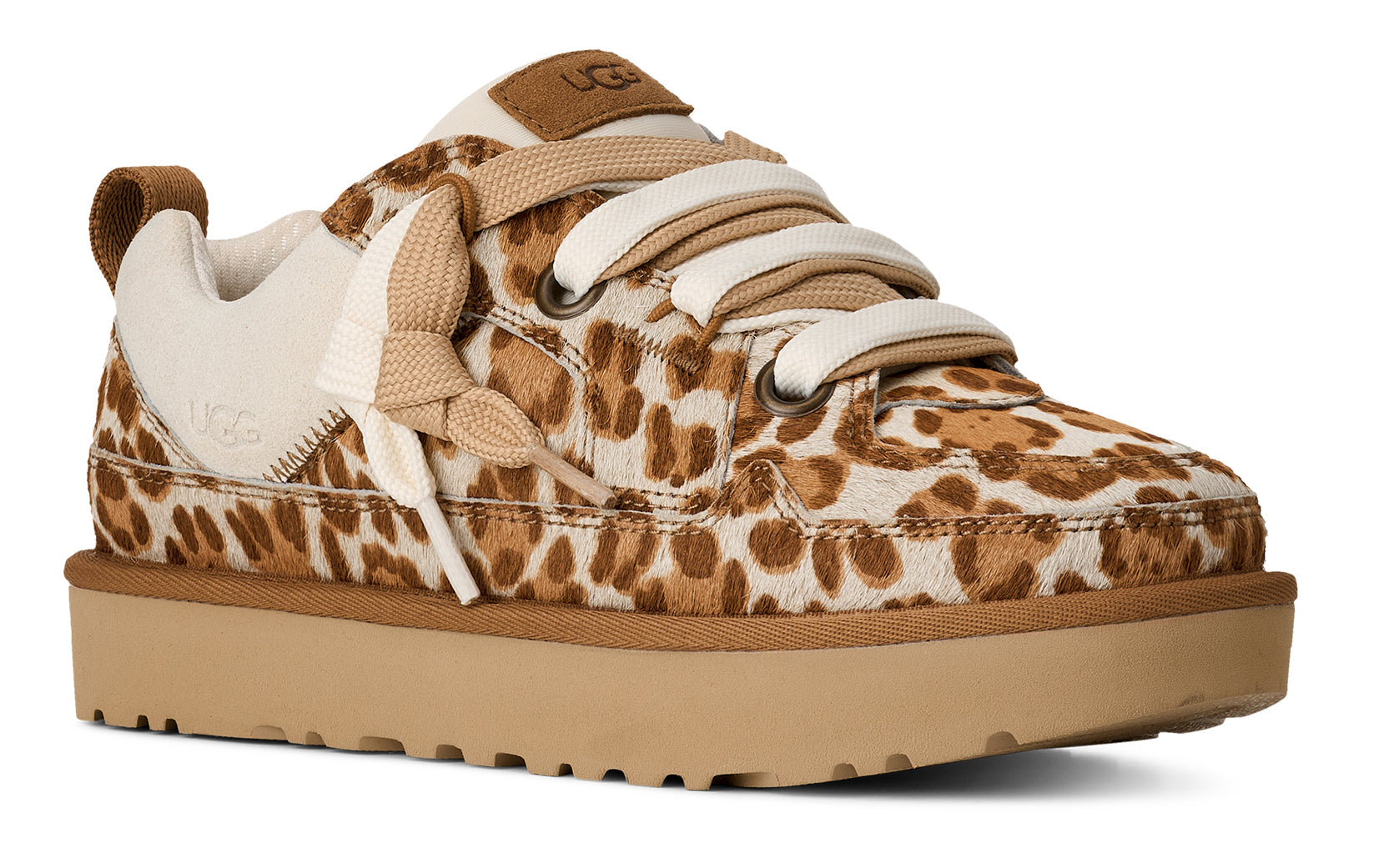 Women’s UGG Lo Lowmel Plains Sneakers – Cow Hair Casual Shoes UGG