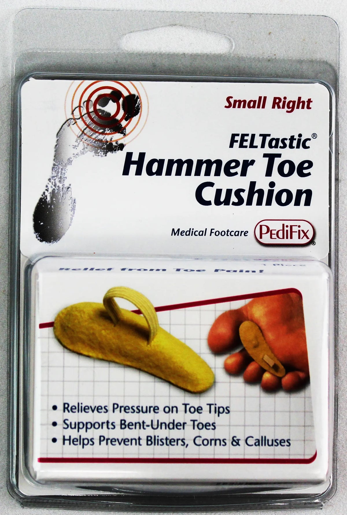 PediFix Felt Hammer Toe Cushion – Relief for Bent & Crooked Toes PEDIFIX