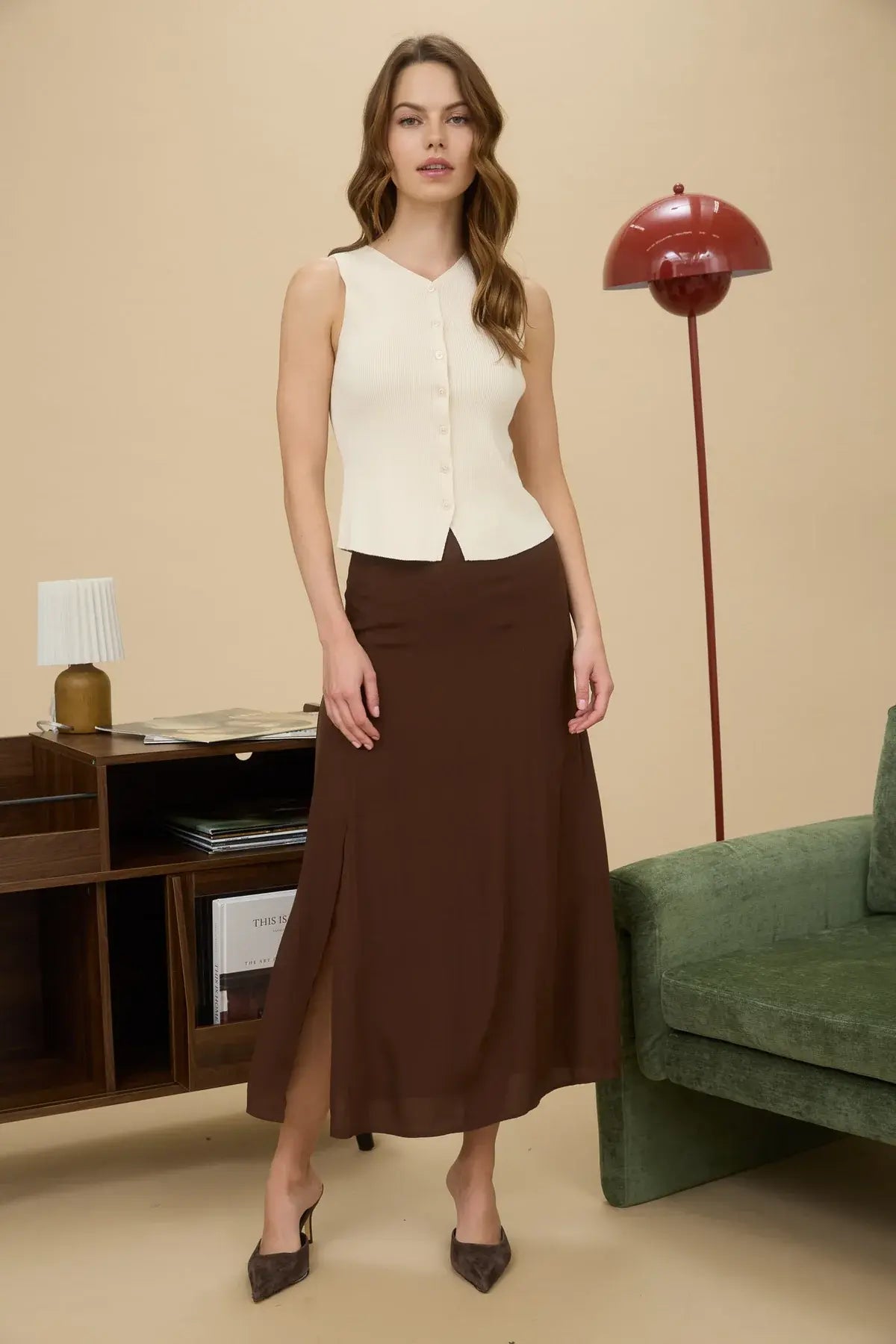 DAISY DRIFT MIDI SKIRT BLU PEPPER