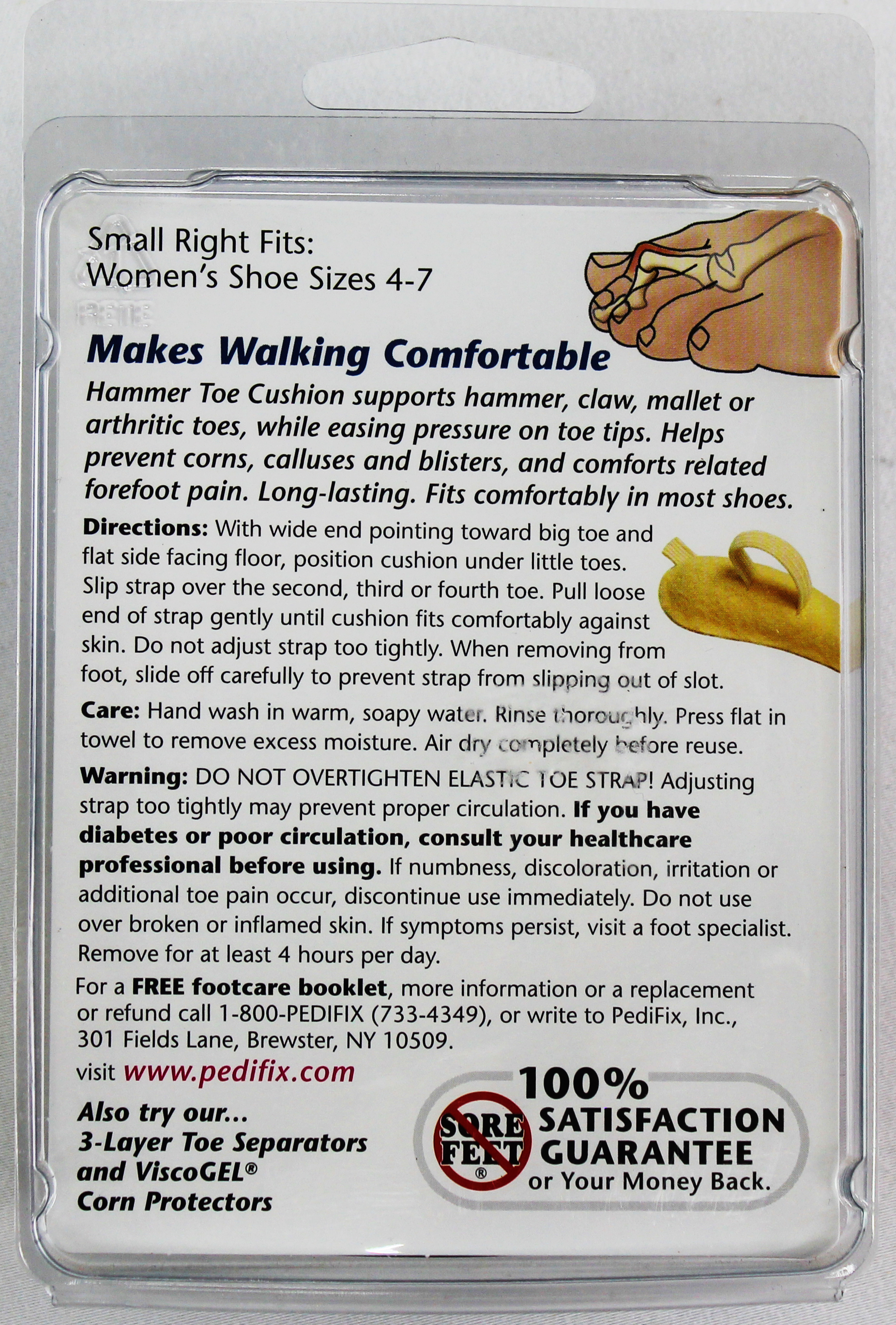 PediFix Felt Hammer Toe Cushion – Relief for Bent & Crooked Toes PEDIFIX