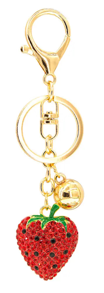 Joia Strawberry Kiss Keychain – Cute Fruity Bag Charm JOIA TRADING CO.