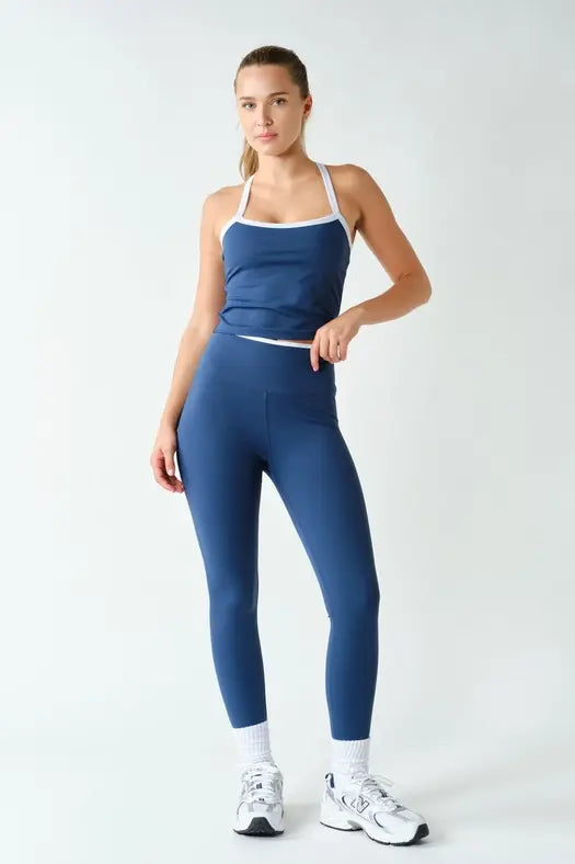 Mono B Align Trimmed Cami Tank & Legging Set – Sleek Style with a Coordinated Fit Product variant