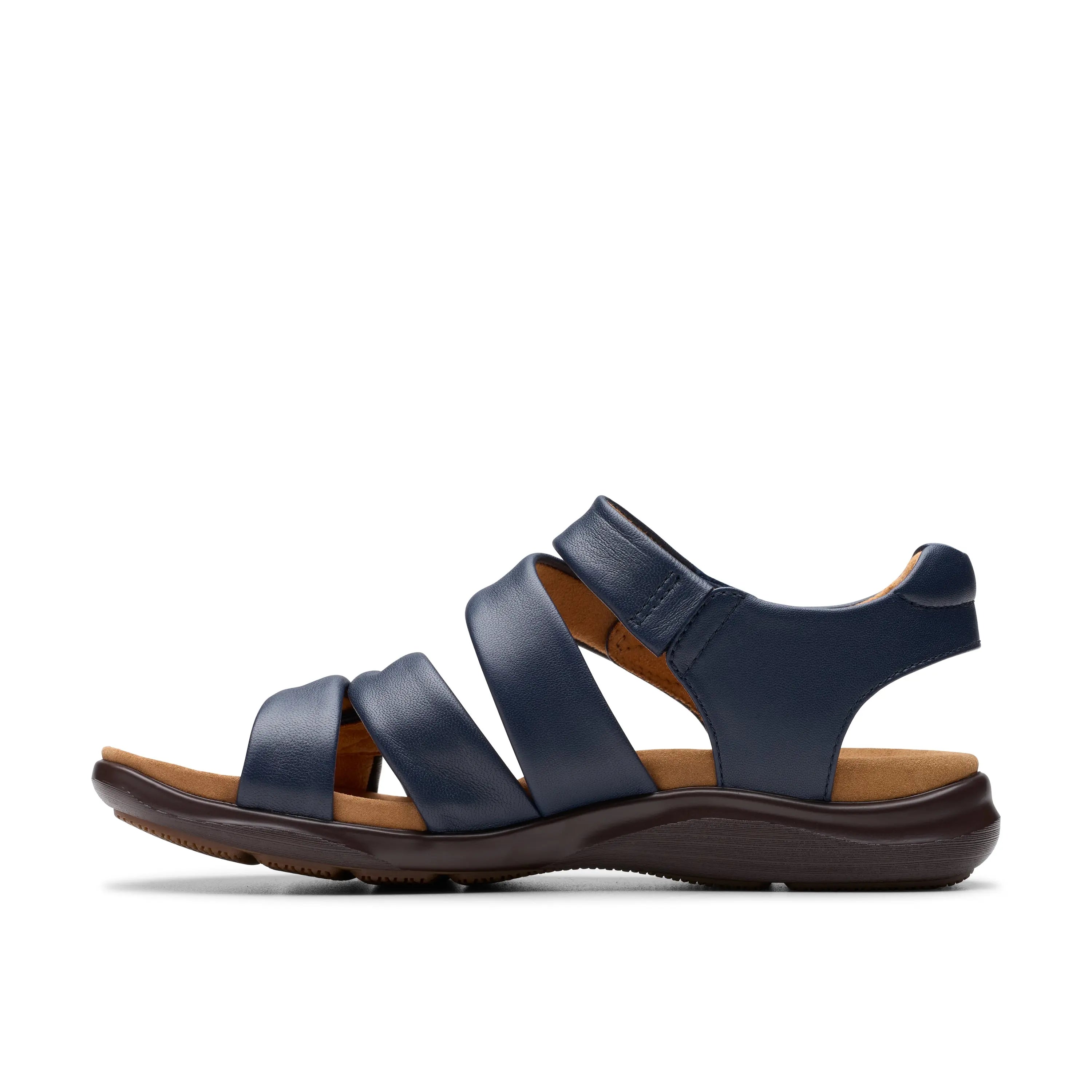 Clarks Katly Ave Sandal – Adjustable Laser-Cut Comfort Sandal with Cushion Footbed CLARKS