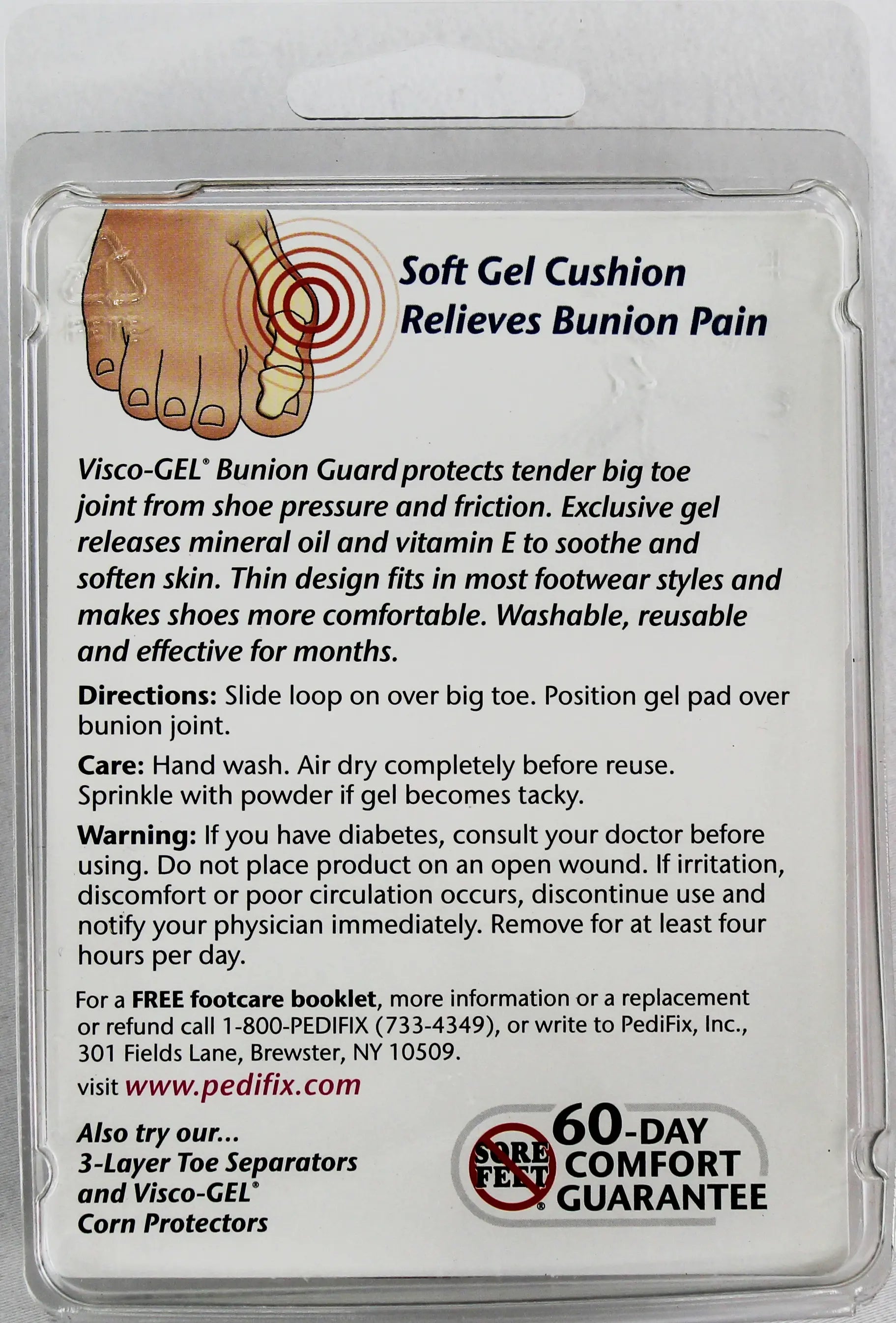 PediFix Visco-GEL Bunion Guard – Cushioned Relief for Bunion Discomfort PEDIFIX
