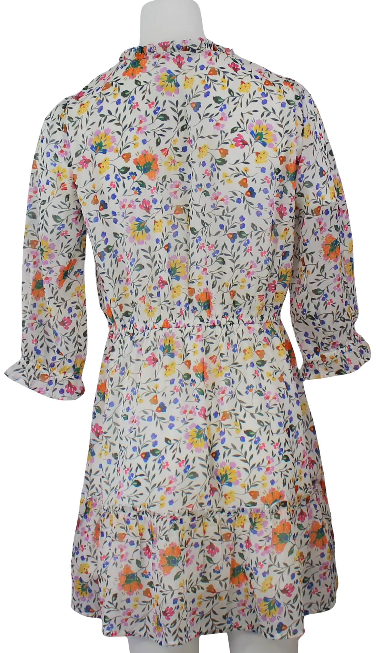 Keren Hart Wildflower Dress – Floral Print Tiered Midi with Ruffle Detail KEREN HART