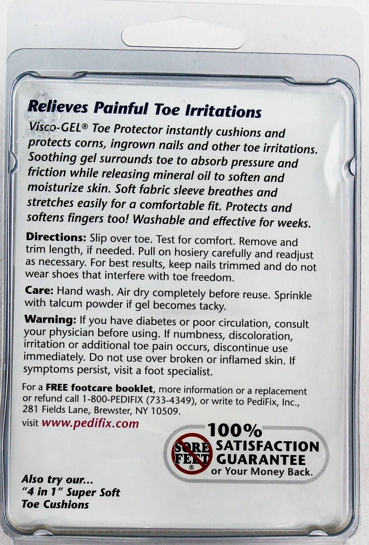 PediFix Visco-GEL Toe Protector – Cushioned Relief for Painful Toes PEDIFIX