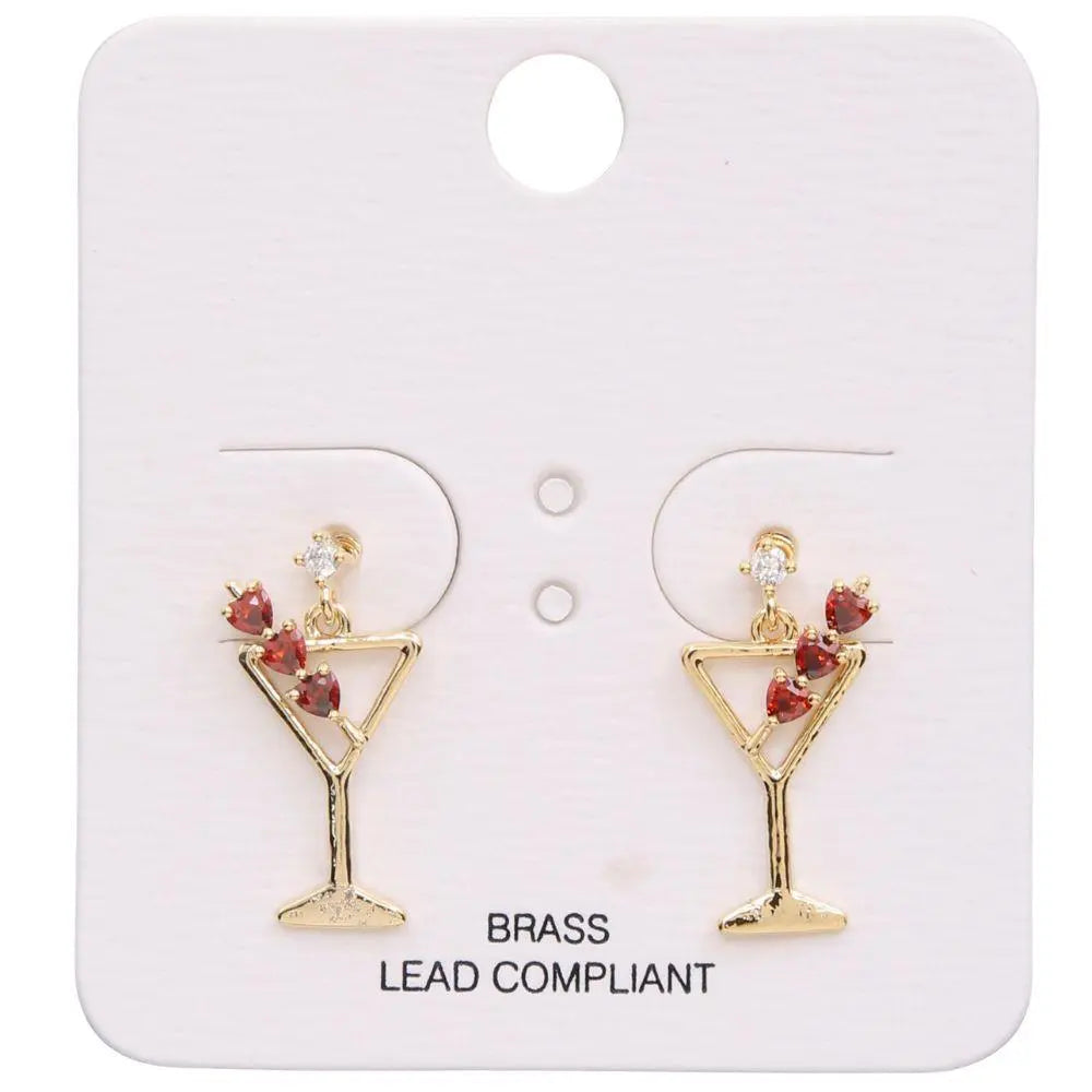 Joia After Hours Martini Earrings – Playful Cocktail-Inspired Jewelry JOIA TRADING CO.