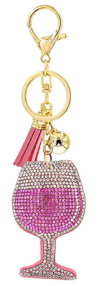 Joia Badazzled Keychains – Rhinestone Tassel Key Chain Accessory JOIA TRADING CO.