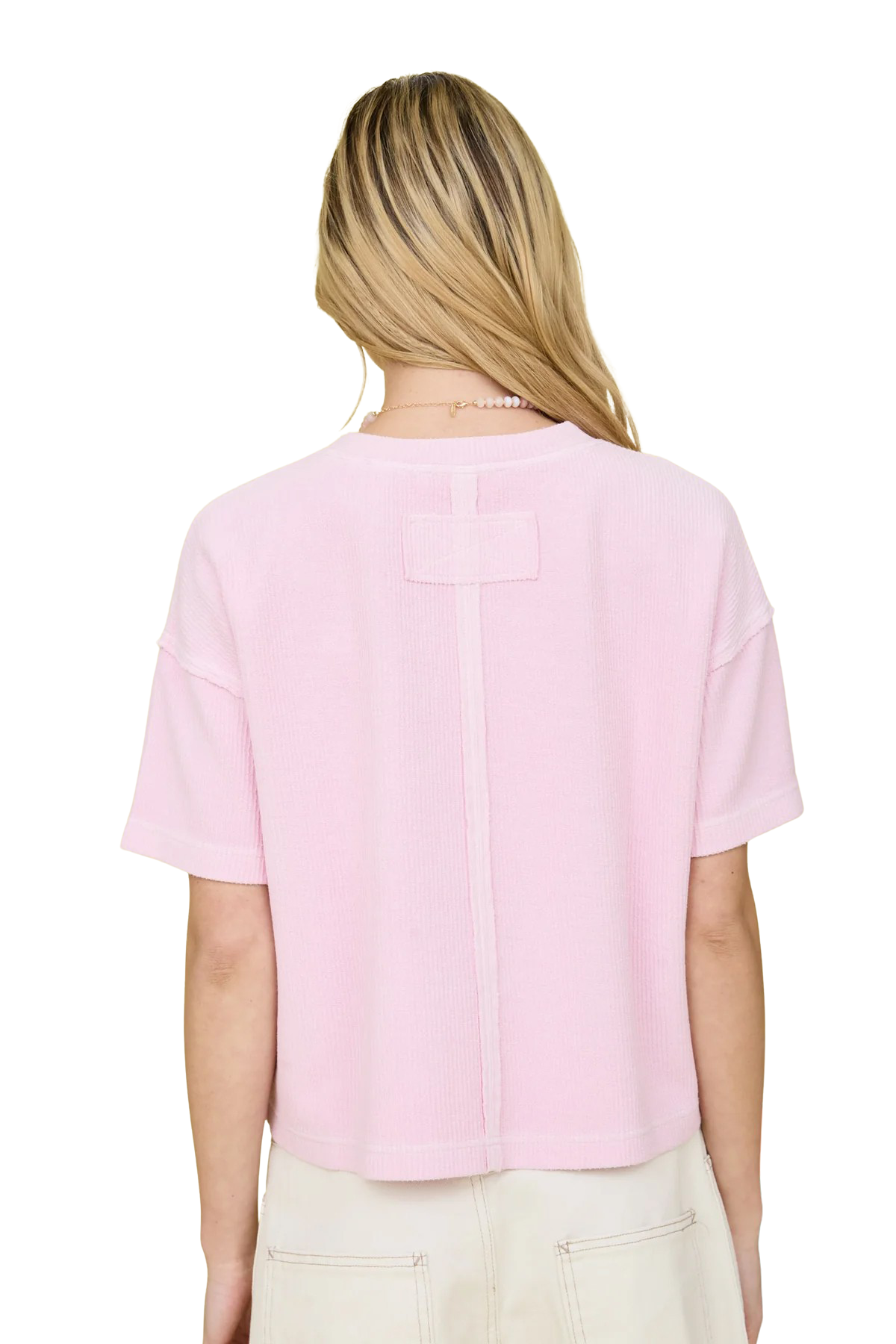 Blu Pepper Lounge Babe Top – Casual Ribbed Knit Shirt BLU PEPPER