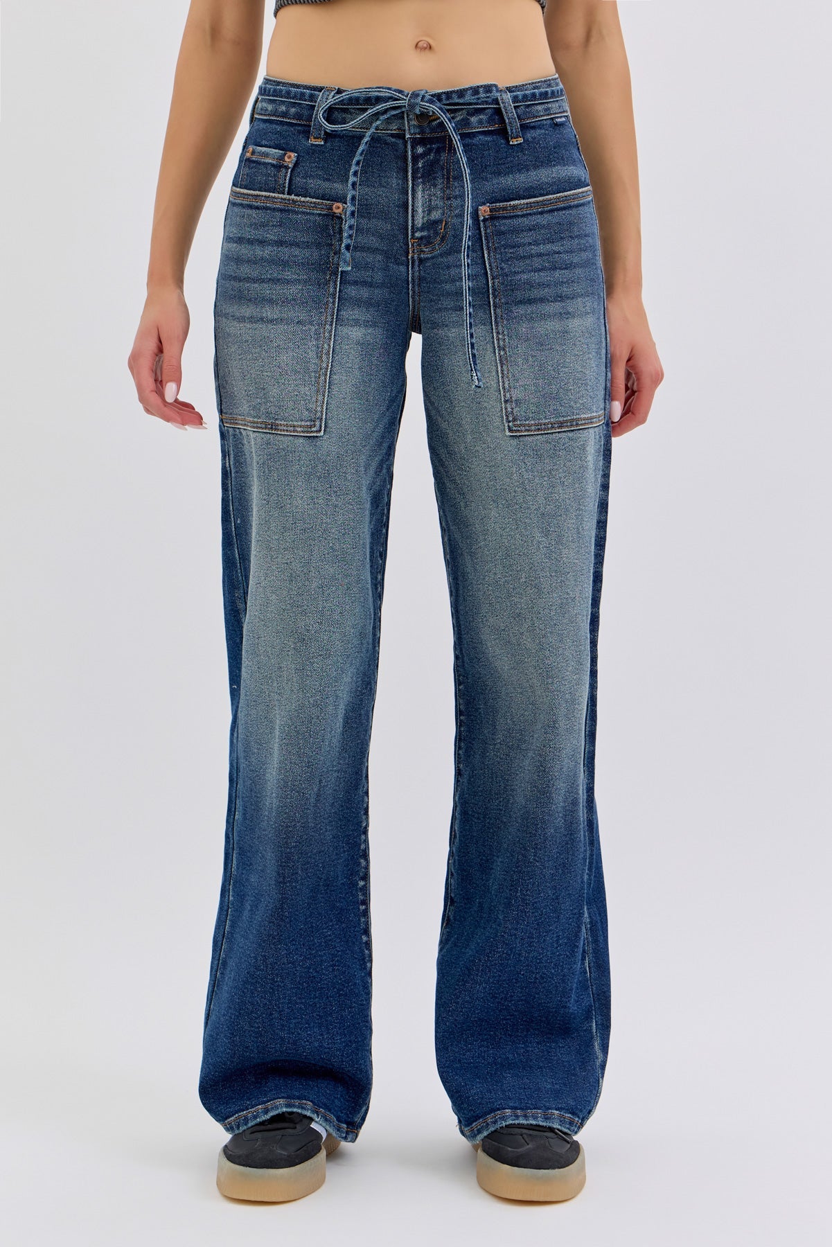 Cello Lola Low Rise Wide Leg Jeans – Vintage-Inspired Tinted Denim TINT / 13 WAT? JEANS & CELLO JEANS