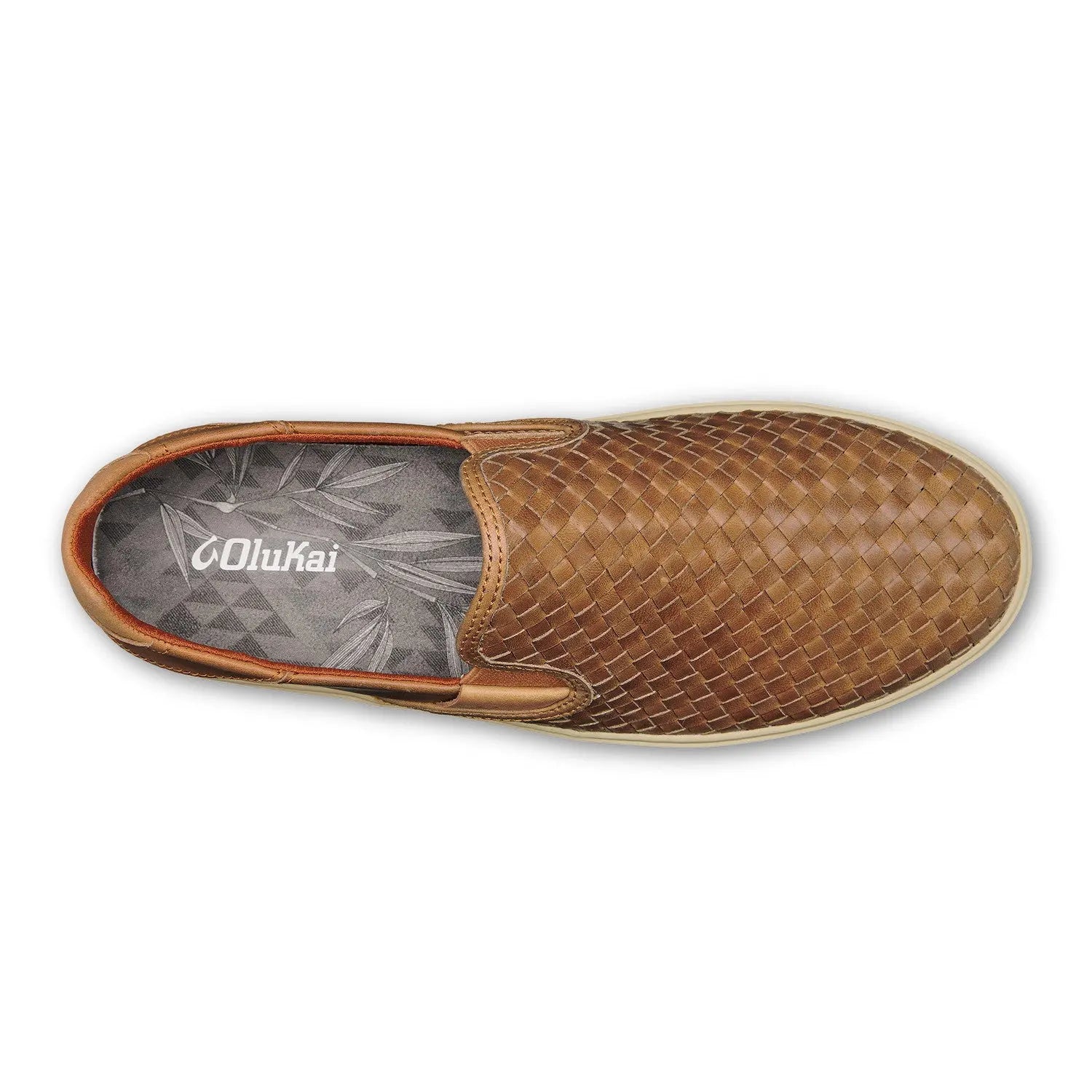 Men's OluKai Lae‘ahi Lauhala – Hand-Woven Leather Slip-On OLUKAI