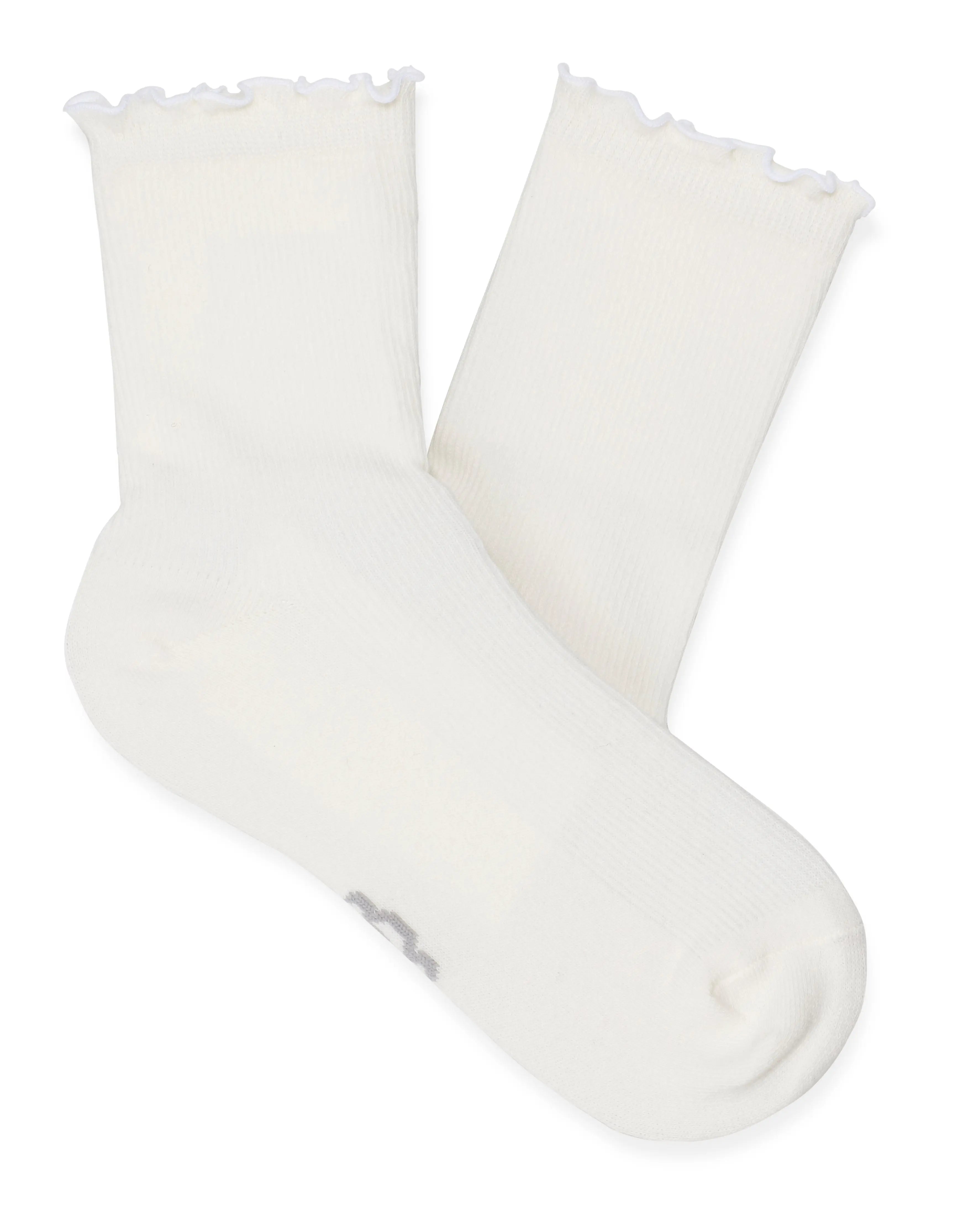 Women's Karsyn Lettuce Edge Sock WHITE UGG