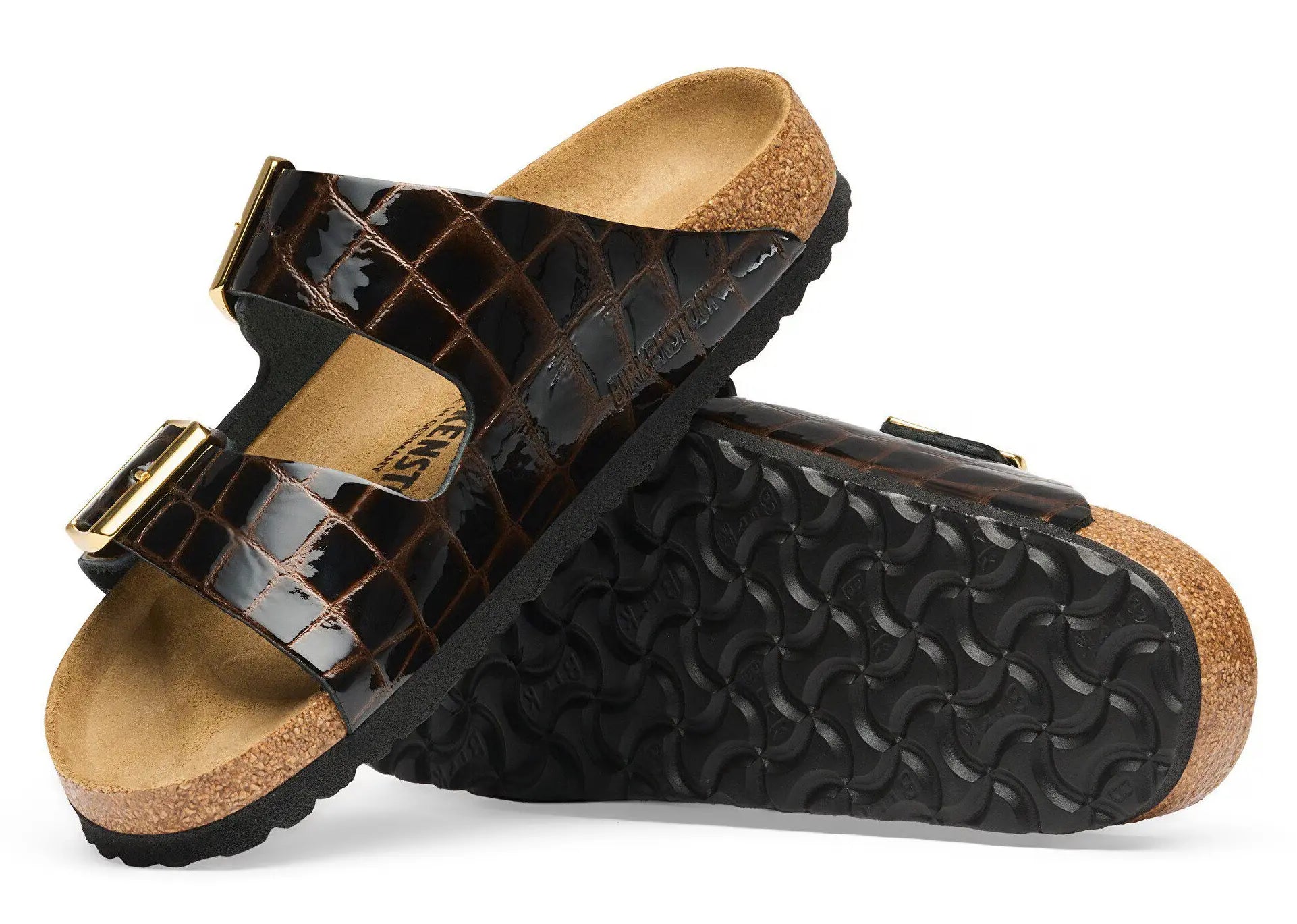 Women's Birkenstock Arizona Animal Leather – Two-Strap Sandals BIRKENSTOCK