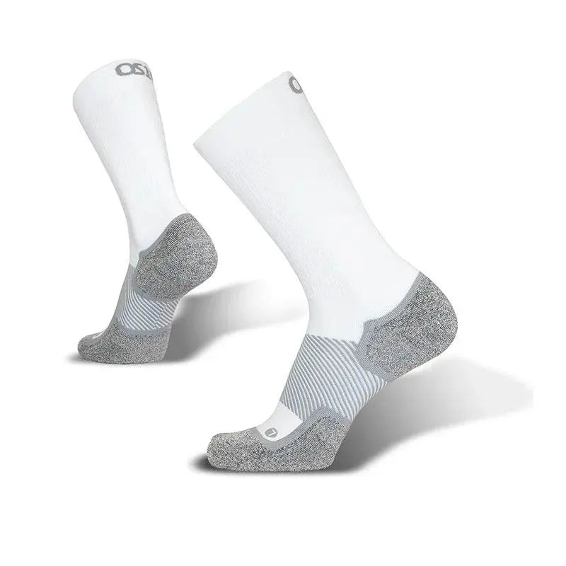 OS1st Wide Wellness Performance Crew Socks – Diabetic-Friendly Comfort & Support WHITE / XXL OS1st